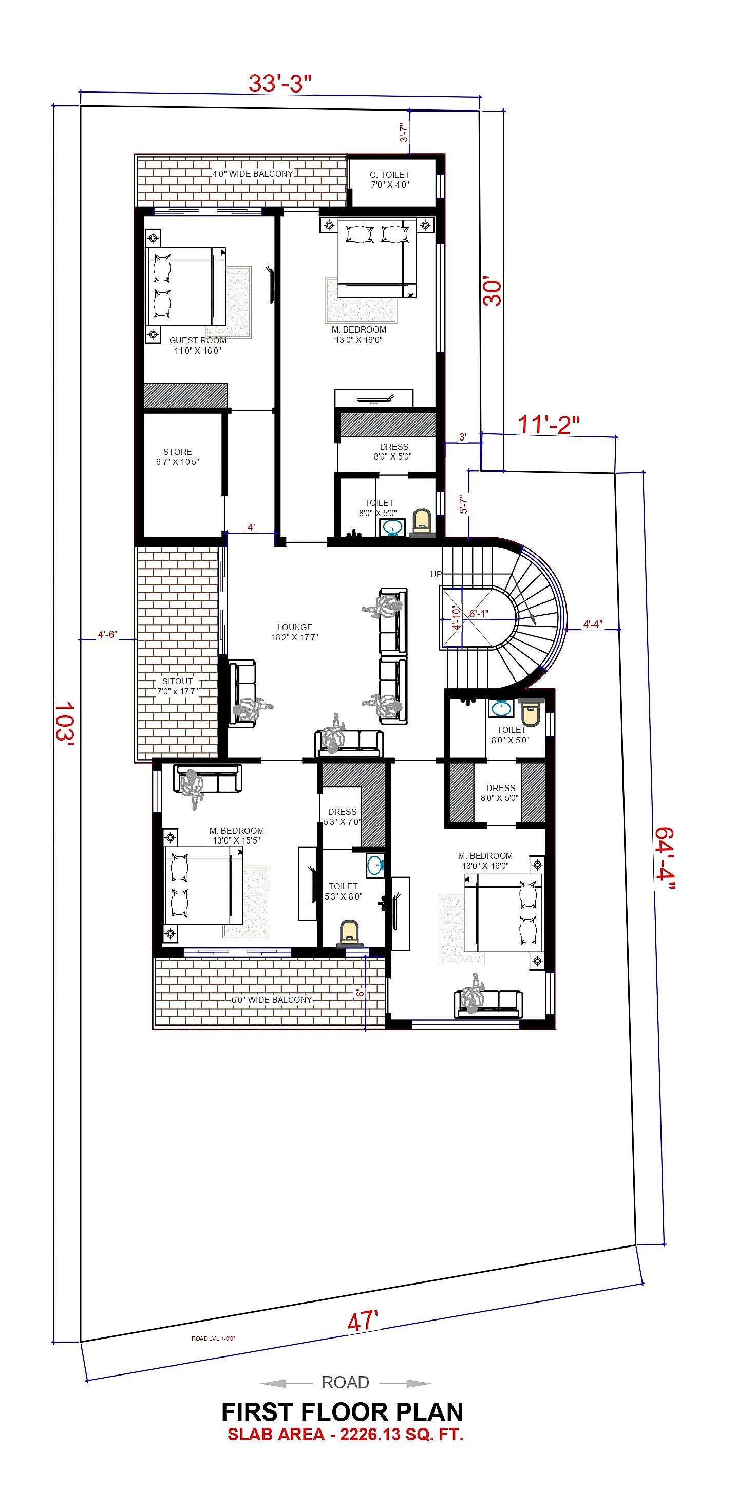 50X100 House With Office Plan- 5000 sq ft Residential Cum Commercial House Design at West Singhbhum thumbnail 2 — Project ID 6832