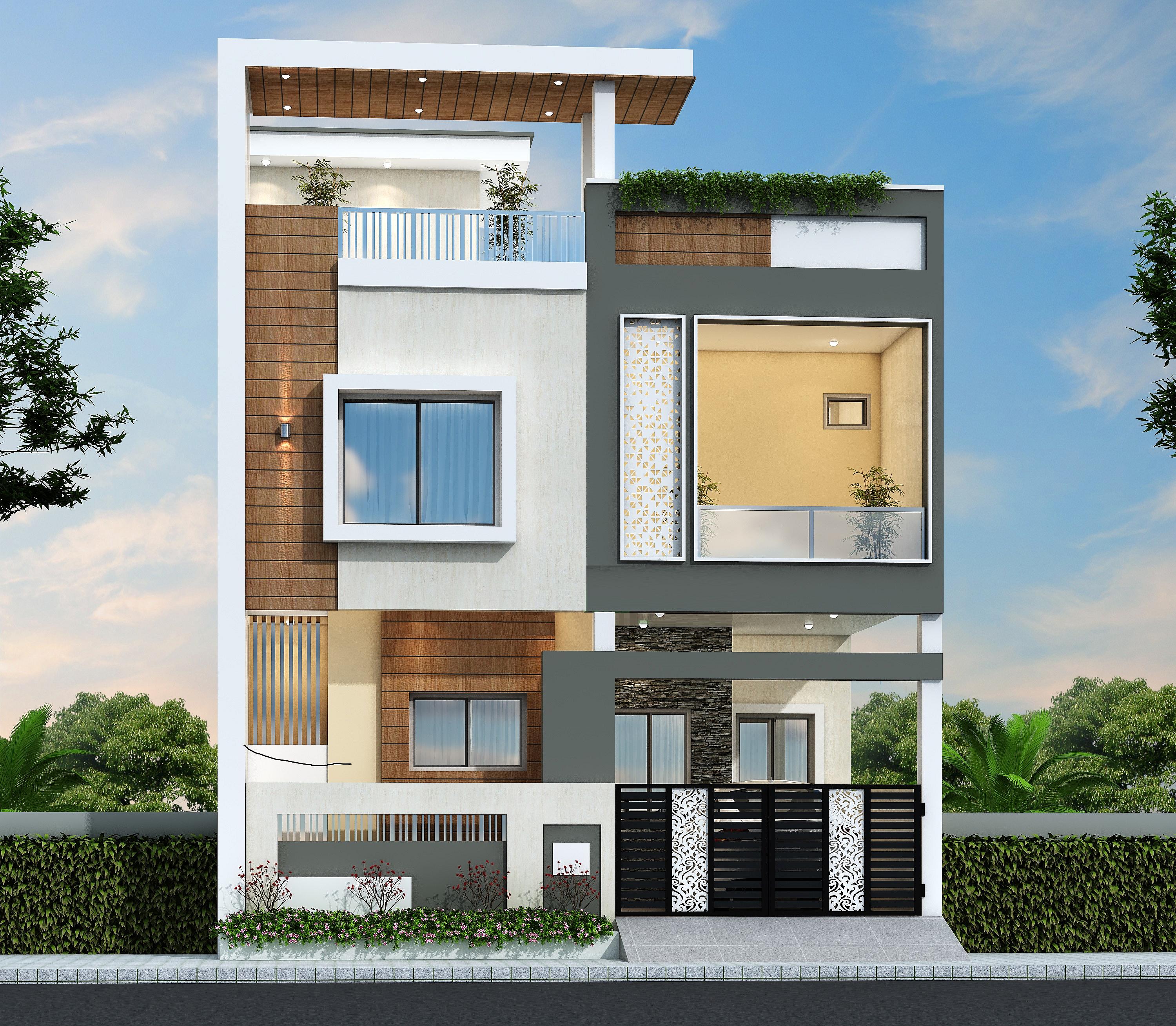 27X50 House Plan- 1350 sq ft Residential House Design at Agra — photo 1 — Project ID 6902