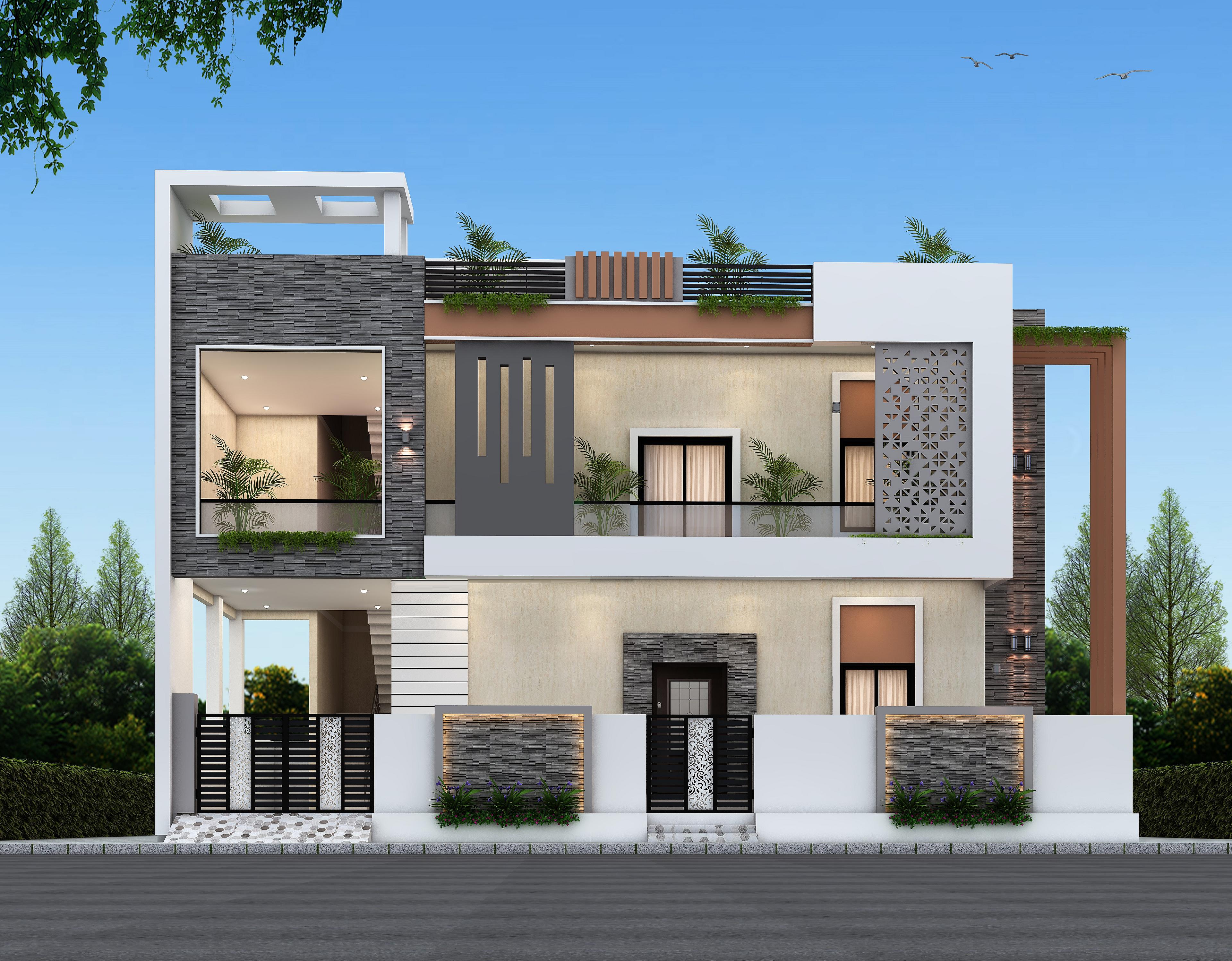 50X33 House Plan- 1650 sq ft Residential House Design at Guntur — photo 1 — Project ID 6907
