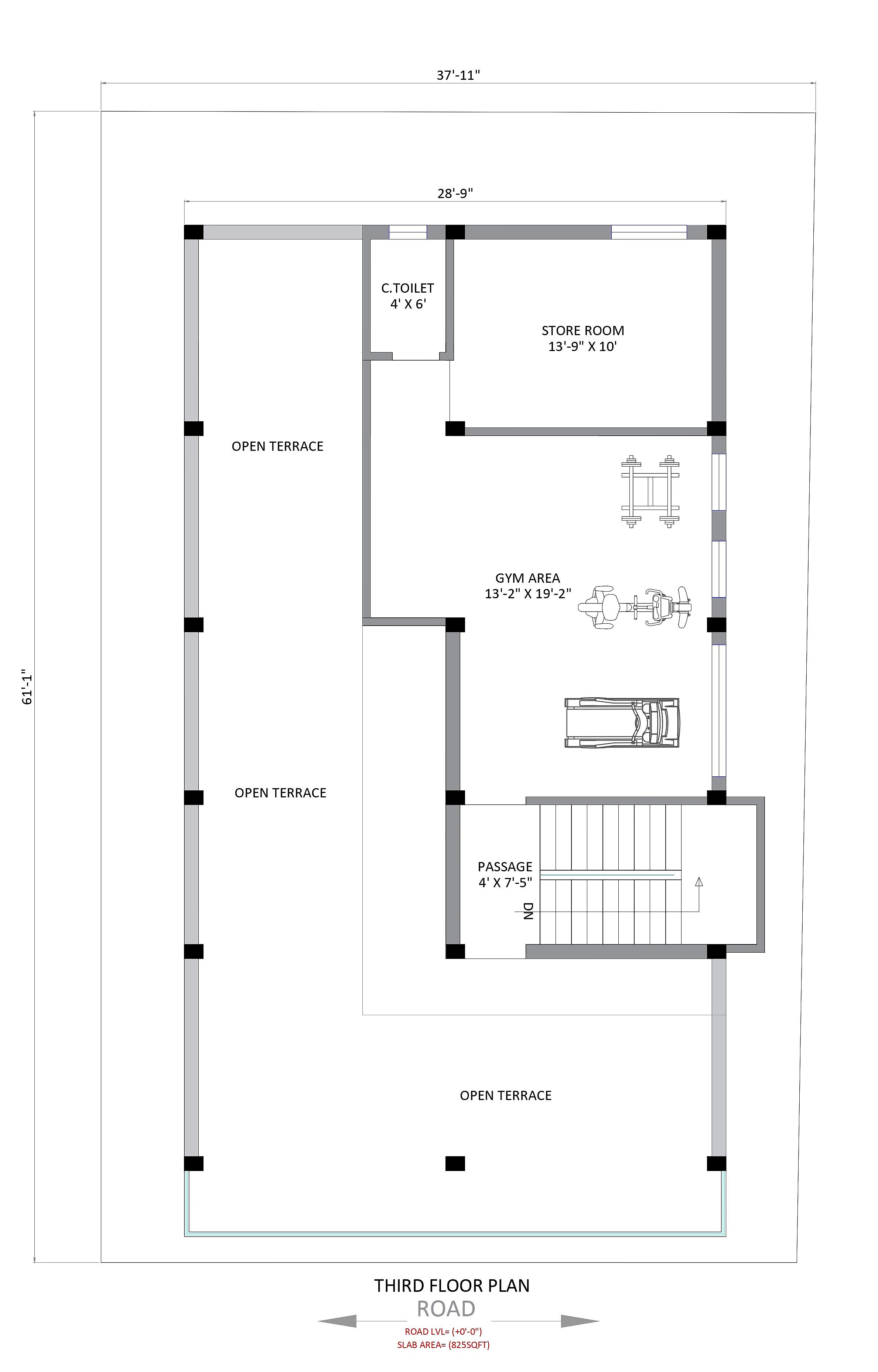 38X60 House With Shop plan- 2280 sqft Residential Cum Commercial house design At Siliguri thumbnail 2 — Project ID 6941