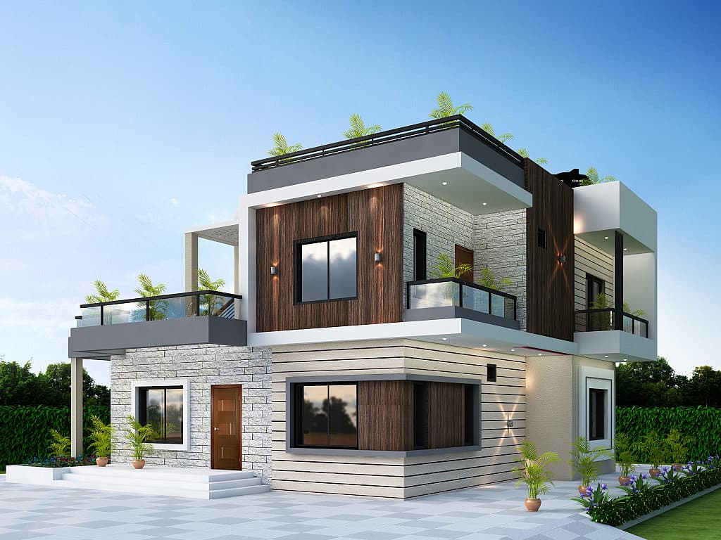 57X90 House Plan- 5130 sq ft Residential House Design at Mumbai thumbnail 1 — Project ID 6946