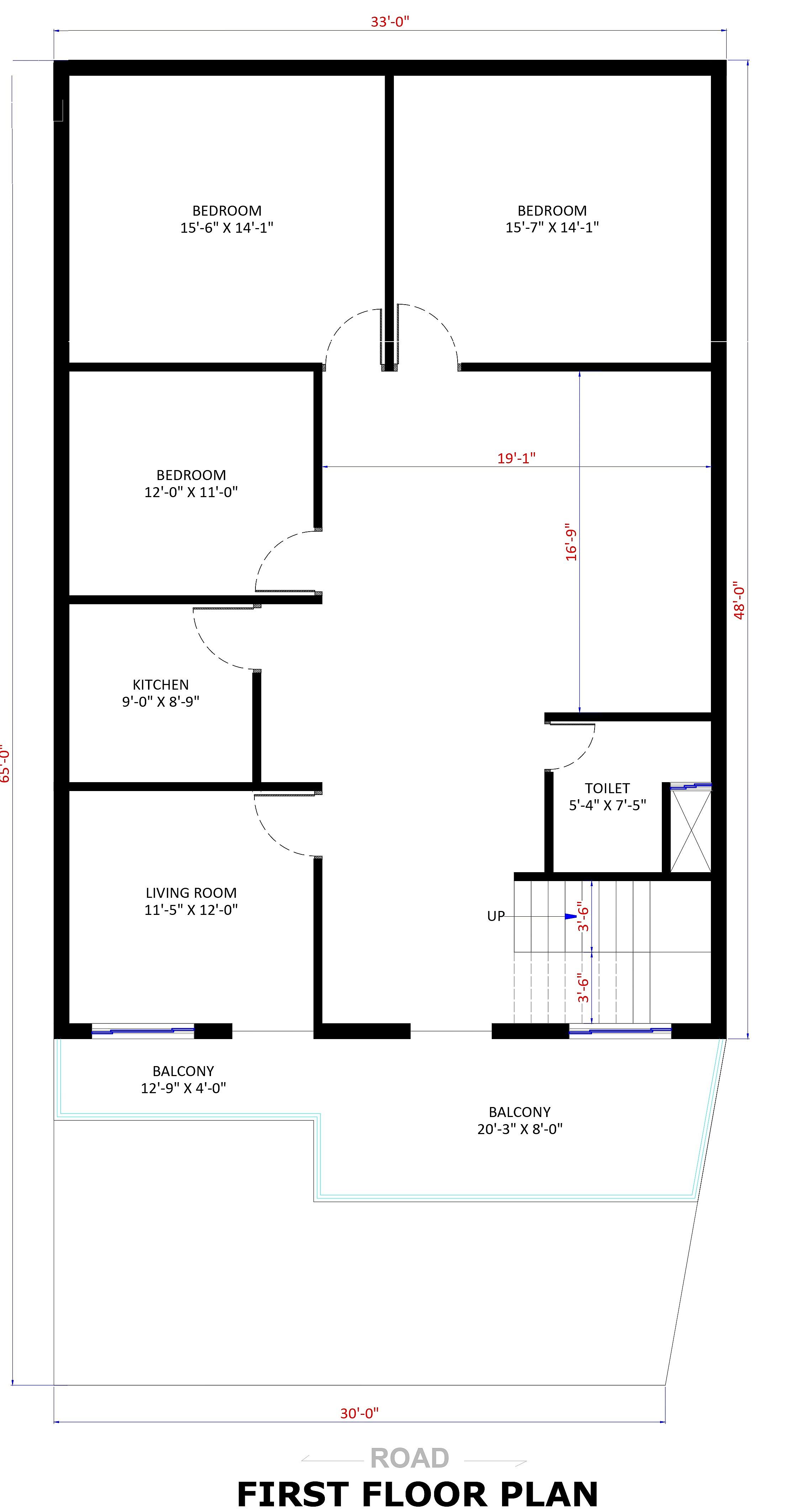 33X66 House Plan- 2178 sq ft Residential House Design at Joya thumbnail 2 — Project ID 6954