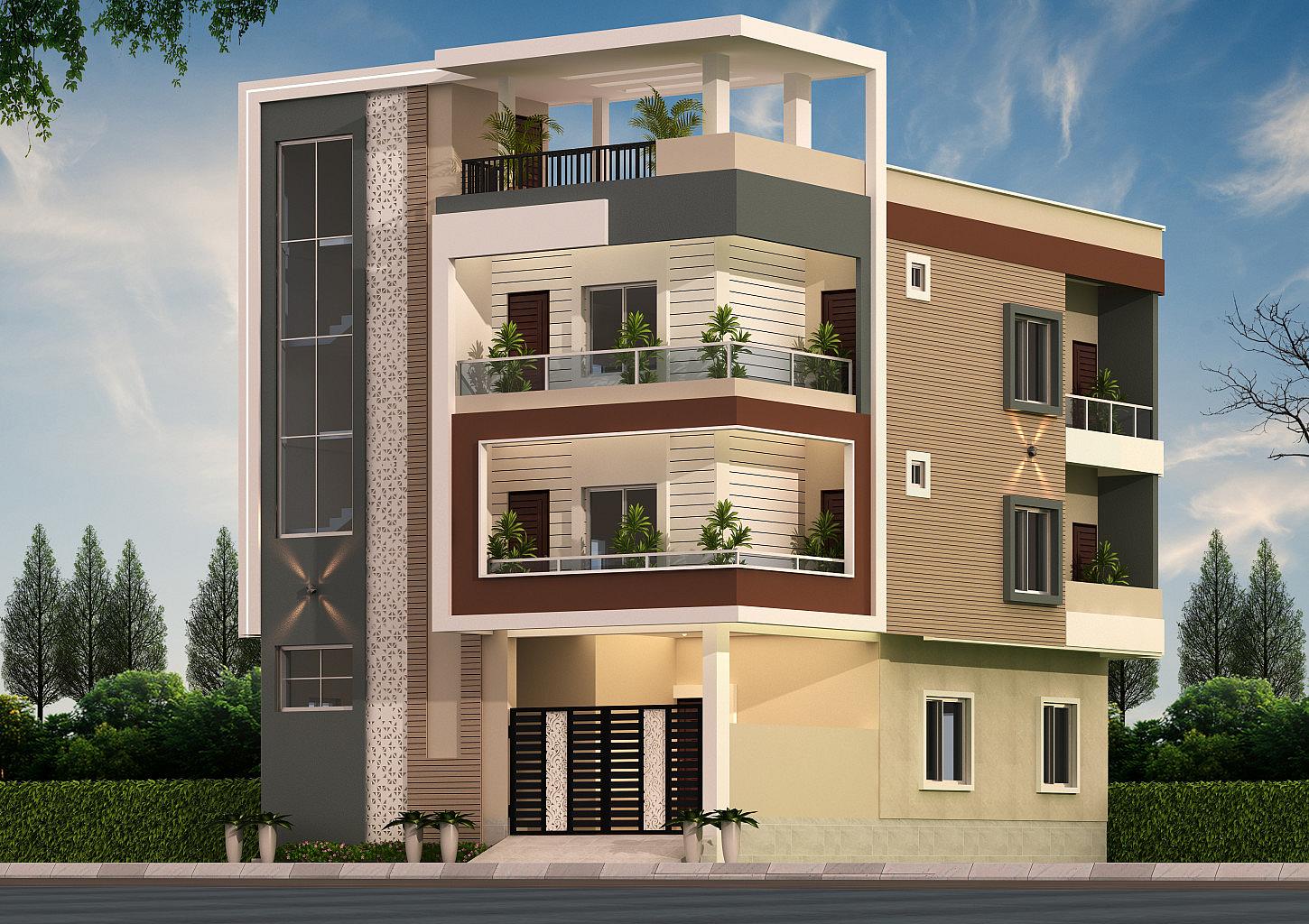 40X50 House Plan- 2000 sq ft Residential Cum Commercial House Design at Jagatpur thumbnail 3 — Project ID 6958
