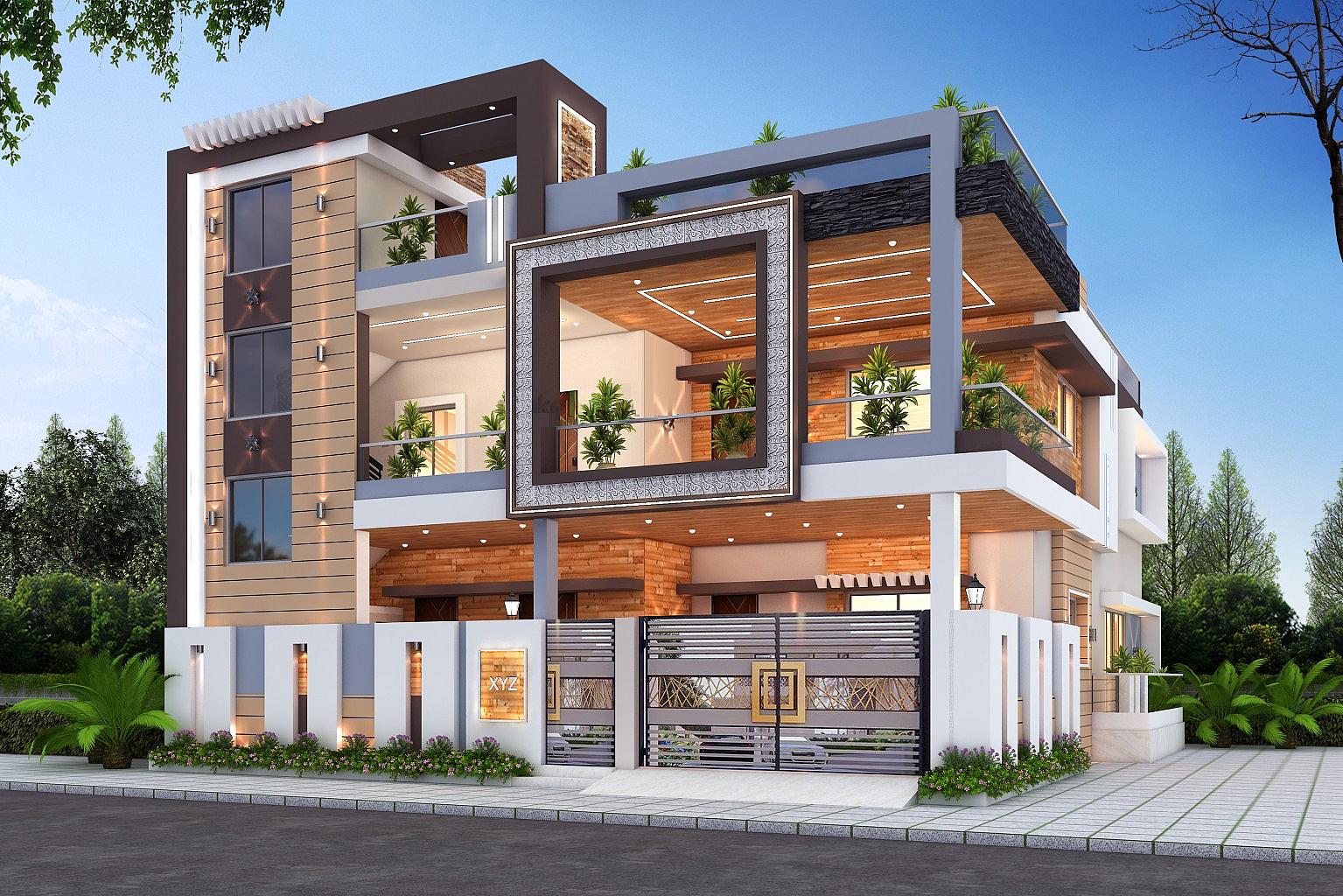 45X50 House Plan- 2250 sq ft Residential House Design at Chandia — photo 1 — Project ID 7002