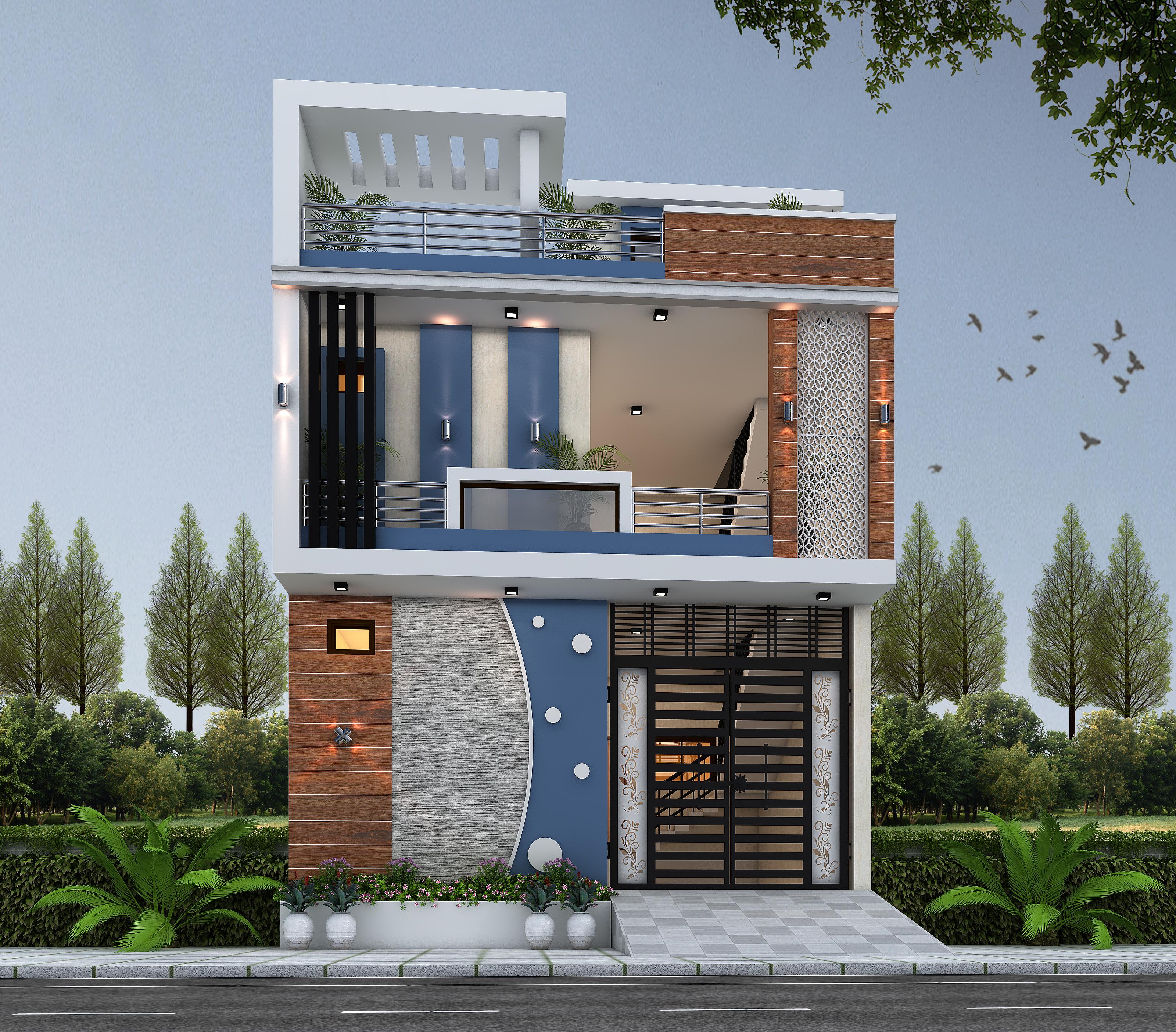 25X50 House Plan- 1250 sq ft Residential House Design at Orai [UP]