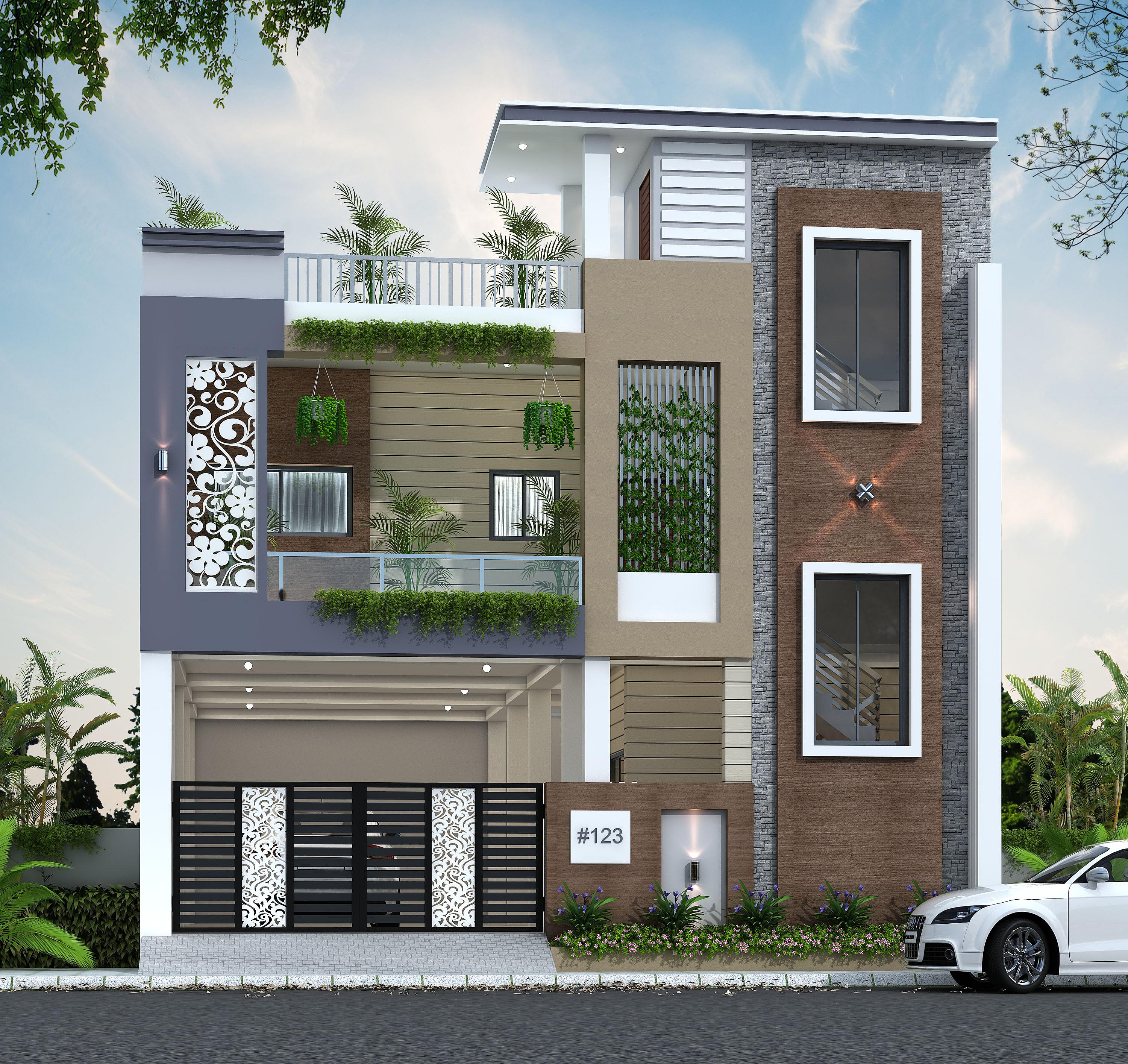 34X48 House Plan- 1632 sq ft Residential House Design at Gorakhpur [UP]