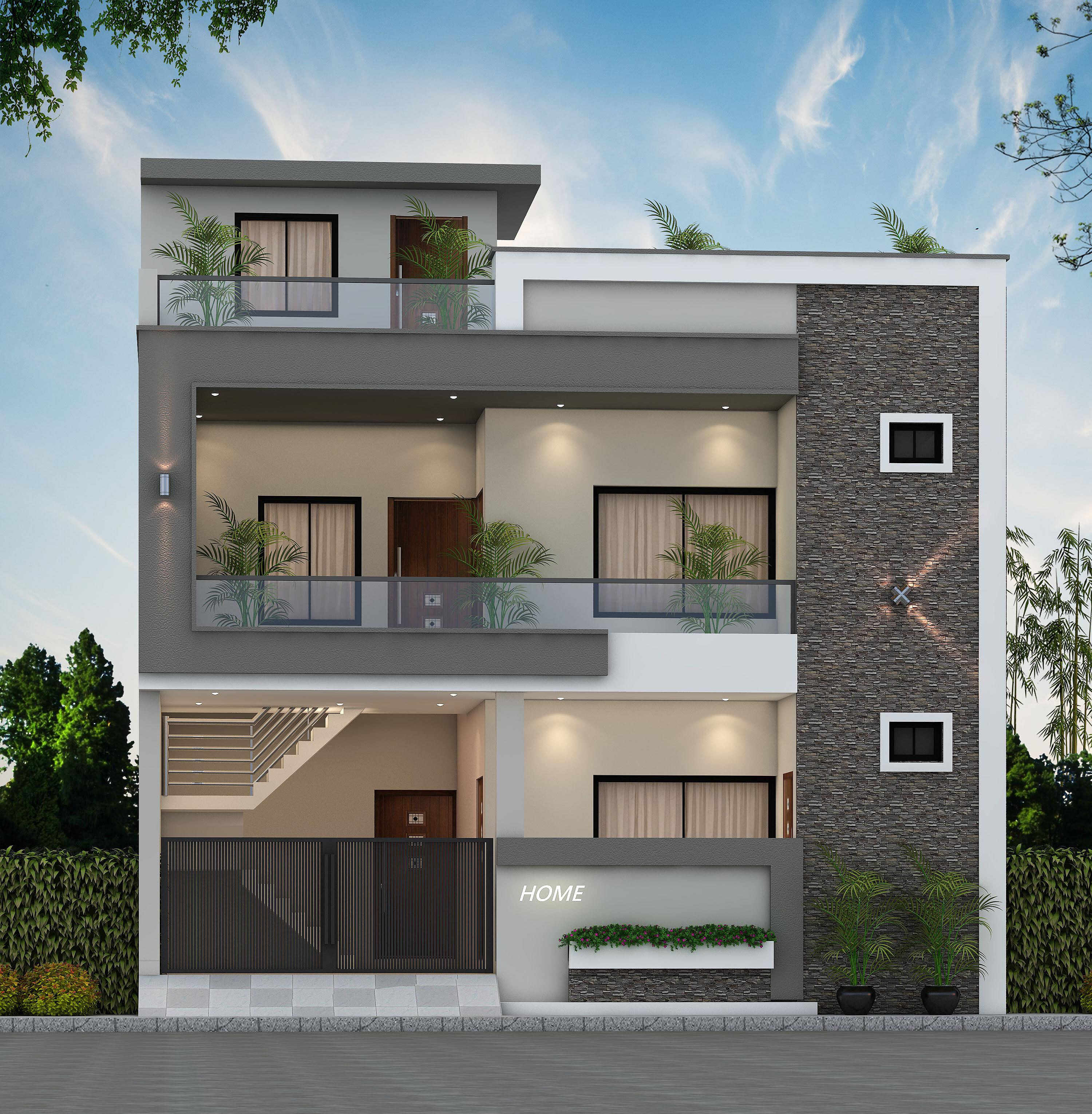 34X47 House Plan- 1598 sq ft Residential House Design at Lucknow [UP]