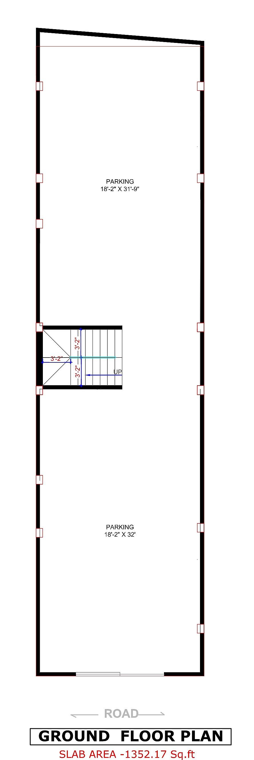 20X75 Apartment Plan- 1500 sq ft Residential Cum Commercial House Design at Patna thumbnail 4 — Project ID 7066