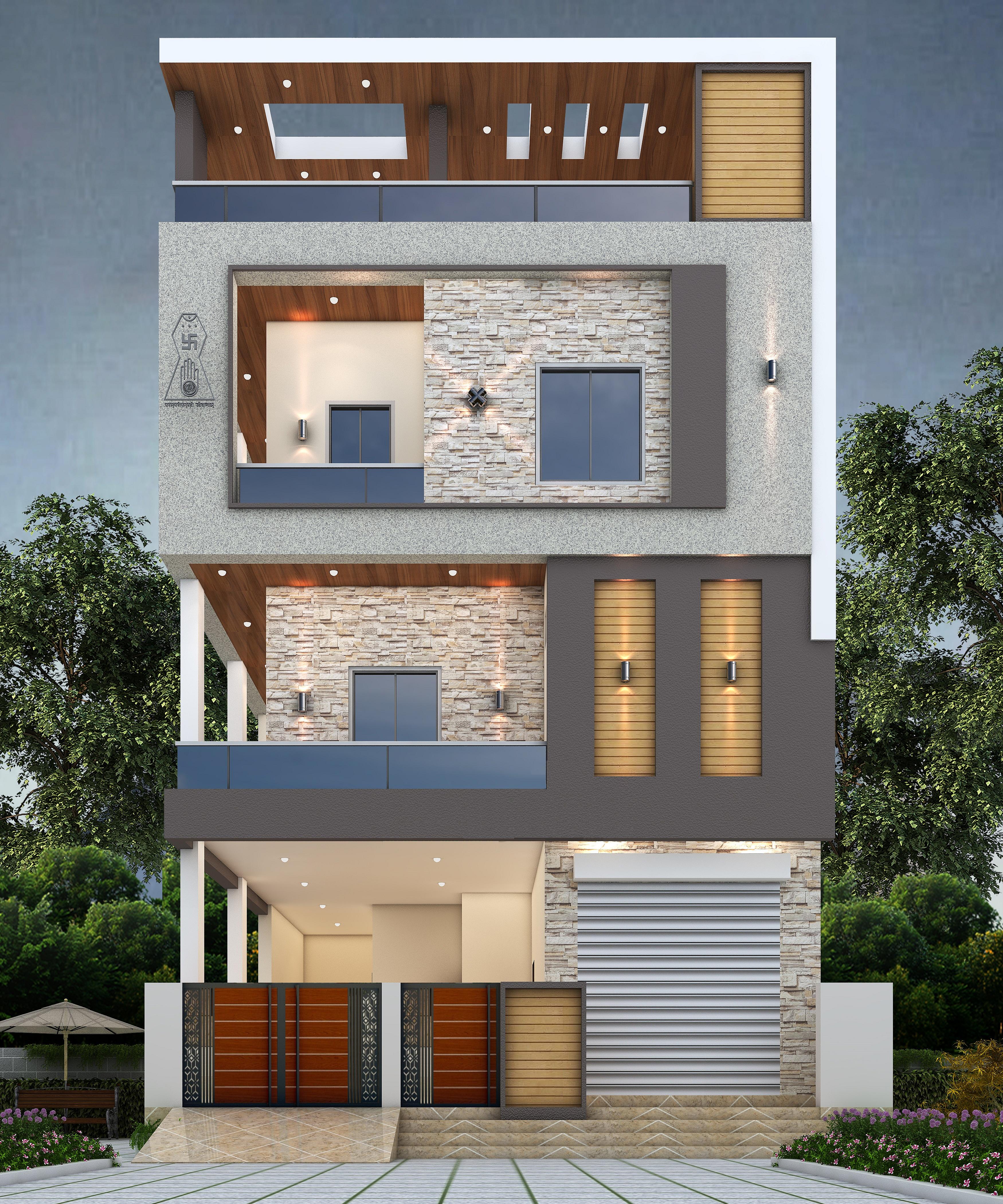 30X40 Rental House with Shop Plan- 1200 sq ft Residential Cum Commercial House Design at Hyderabad [TL]