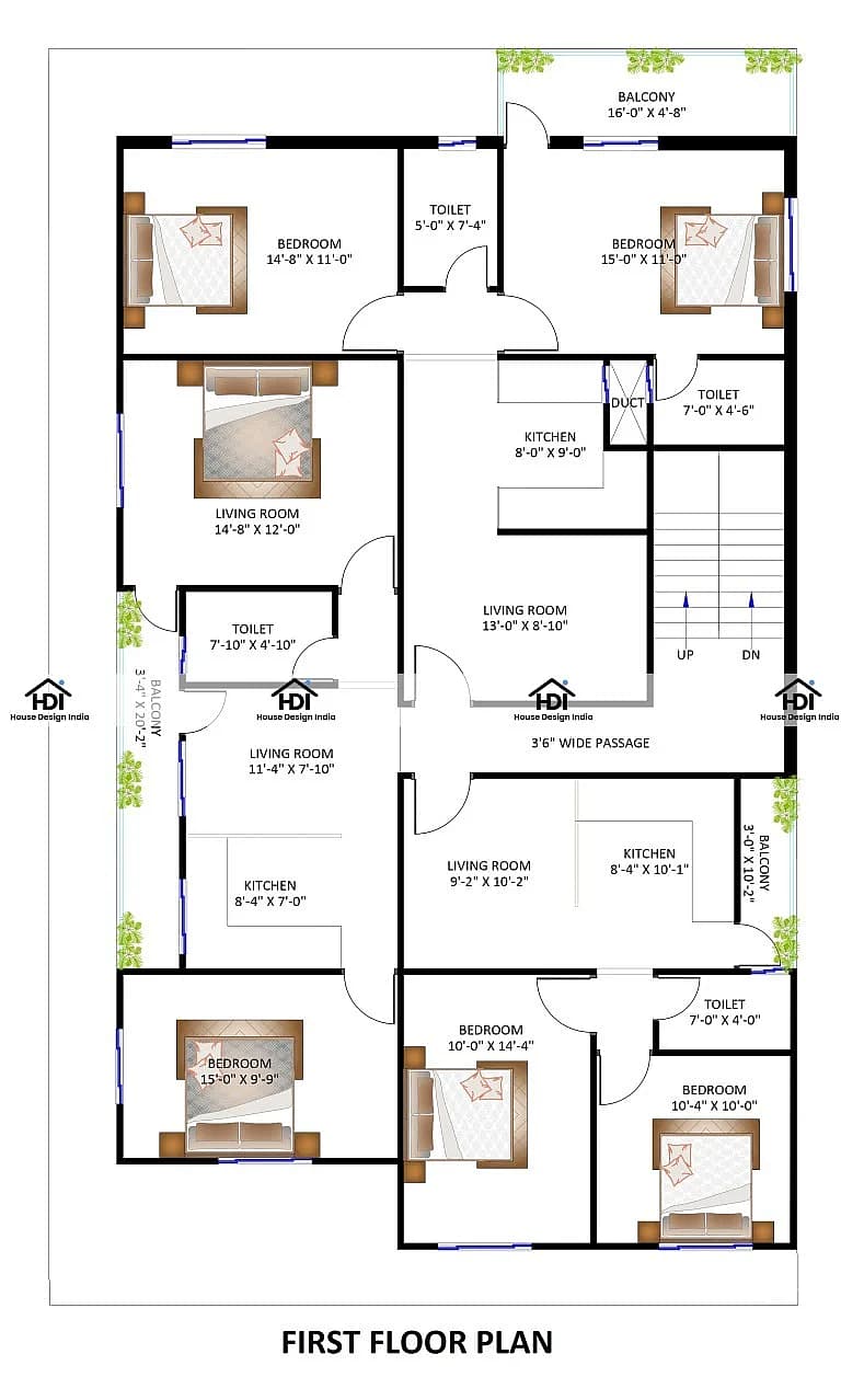 40X80 Residential With Rental Apartment Plan- 3200 sq ft Residential Cum Commercial House Design at Rewa thumbnail 2 — Project ID 7088