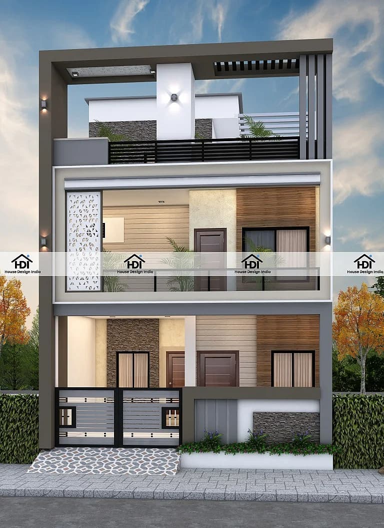 25X50 House Plan- 1250 sq ft Residential House Design at Jhansi thumbnail 2 — Project ID 7097
