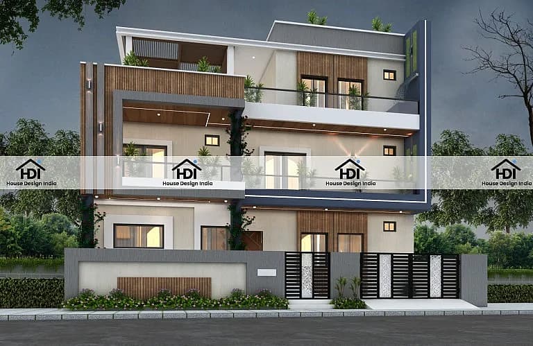 45X60 House Plan- 2700 sq ft Residential House Design at Jammu — photo 1 — Project ID 7119