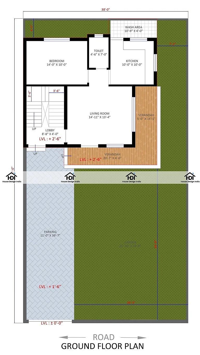 40X70 House Plan- 2800 sq ft Residential House Design at Hoshiarpur thumbnail 3 — Project ID 7135