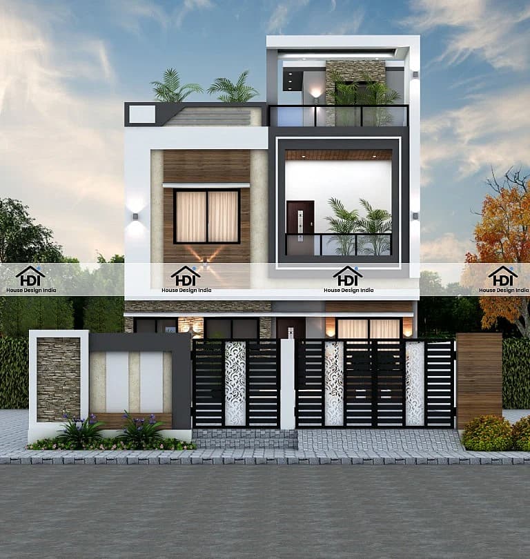 26X100 House Plan- 2600 sq ft Residential House Design at Raigarh — photo 1 — Project ID 7166