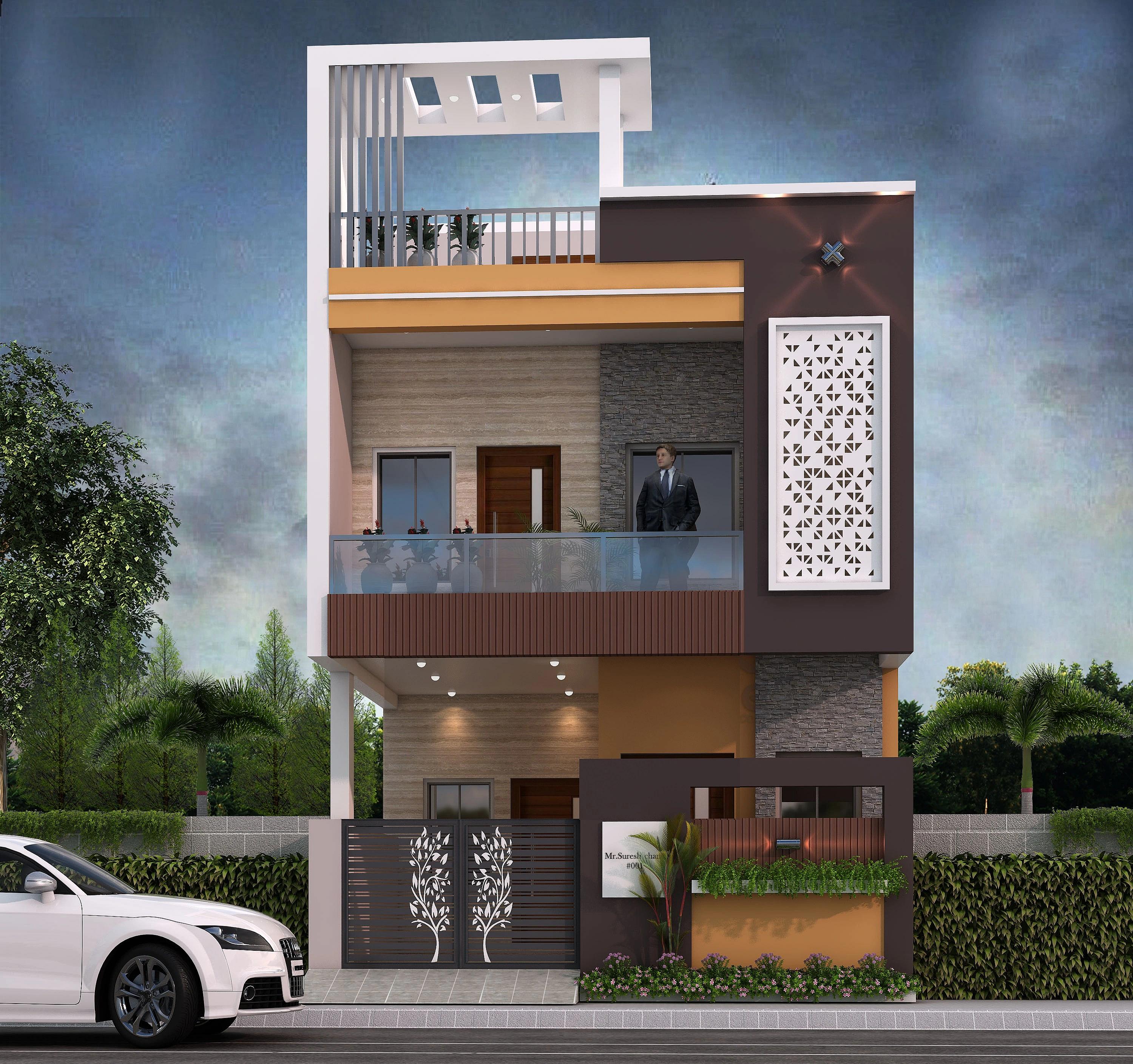 20X50 House Plan- 1000 sq ft Residential House Design at Dehradun [UK]