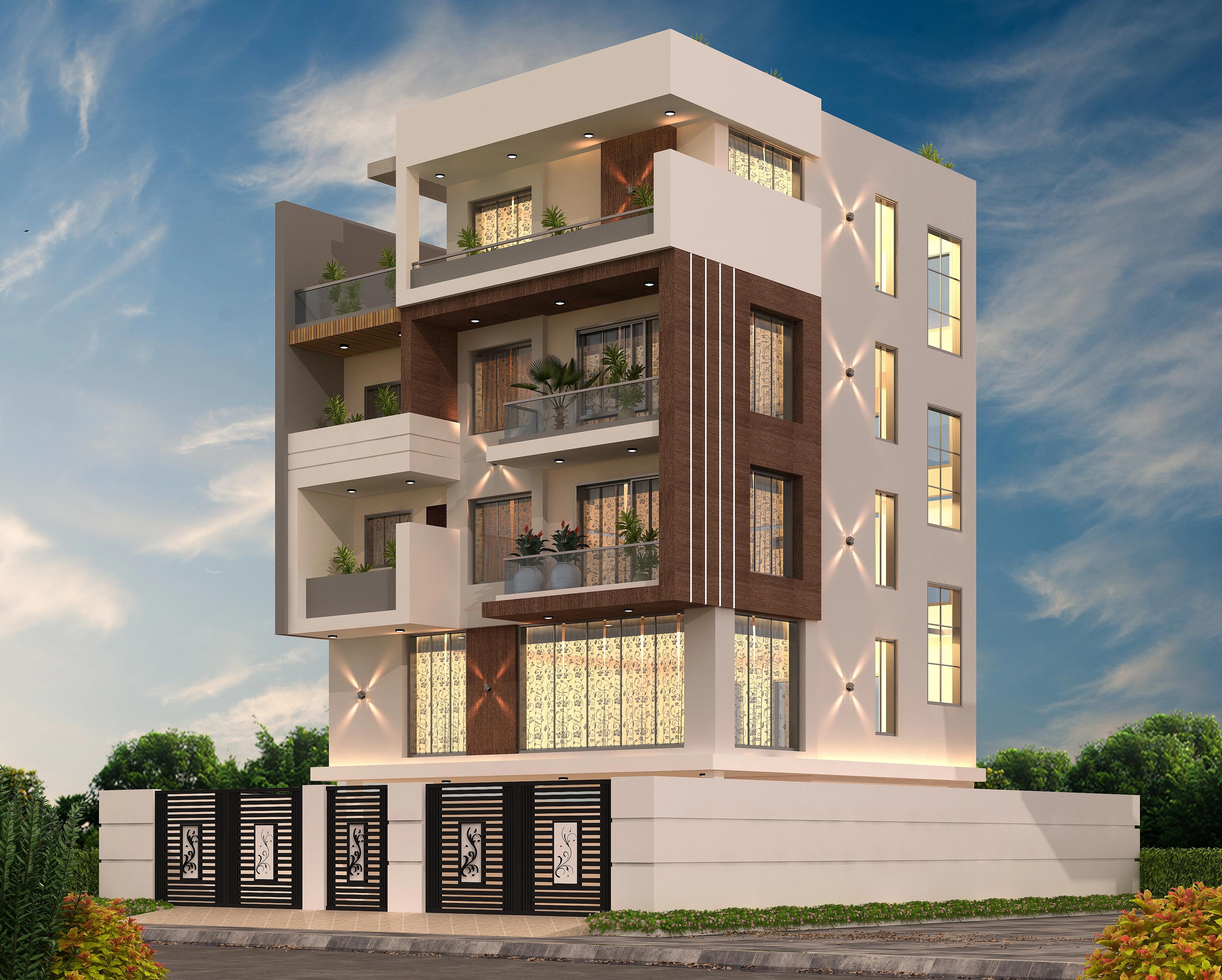 50X60 House With Office  Plan- 3000 sq ft Residential Cum Commercial House Design at Pune [MH]