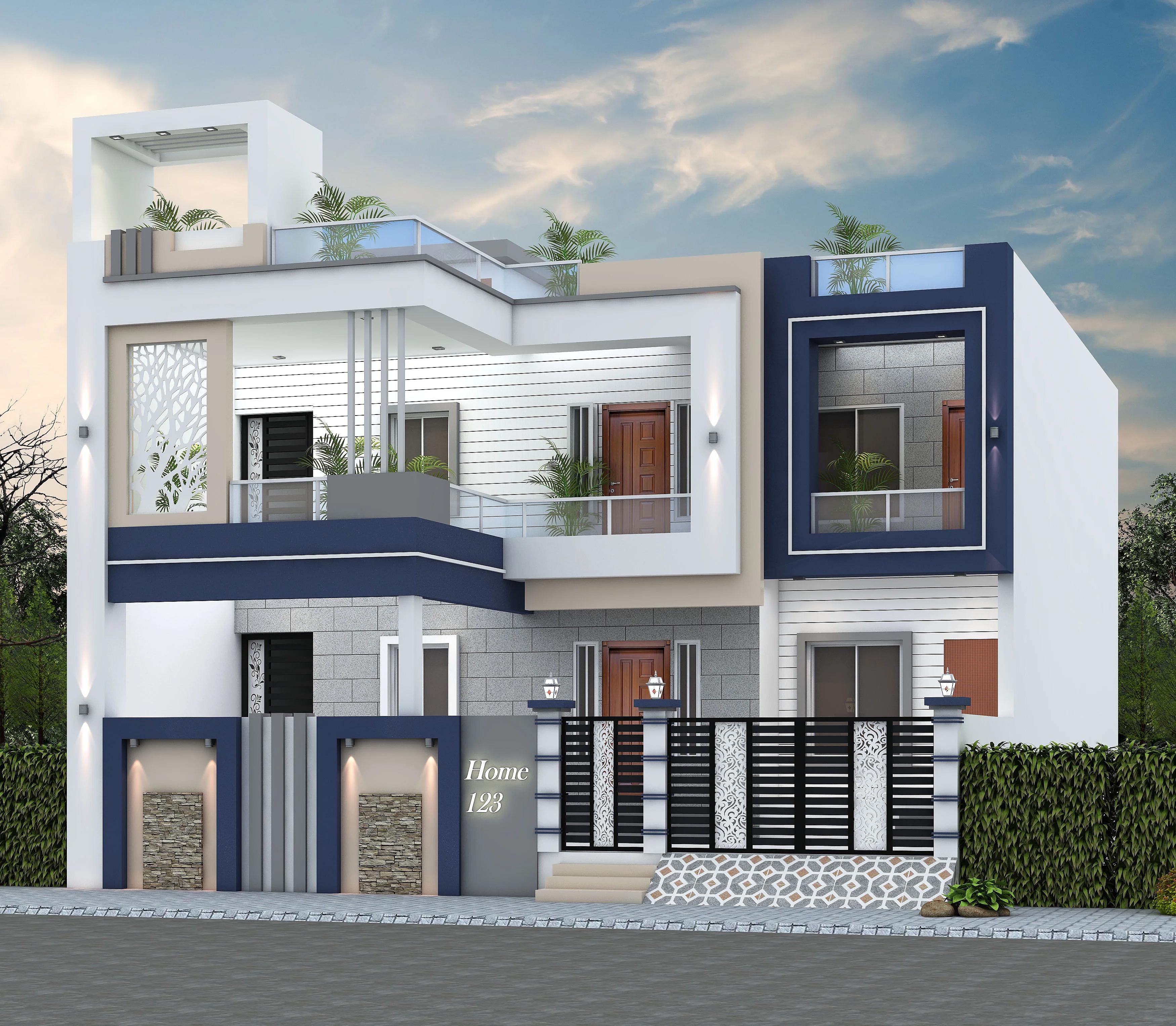42X62 House Plan- 2604 sq ft Residential House Design at Padrauna [UP]