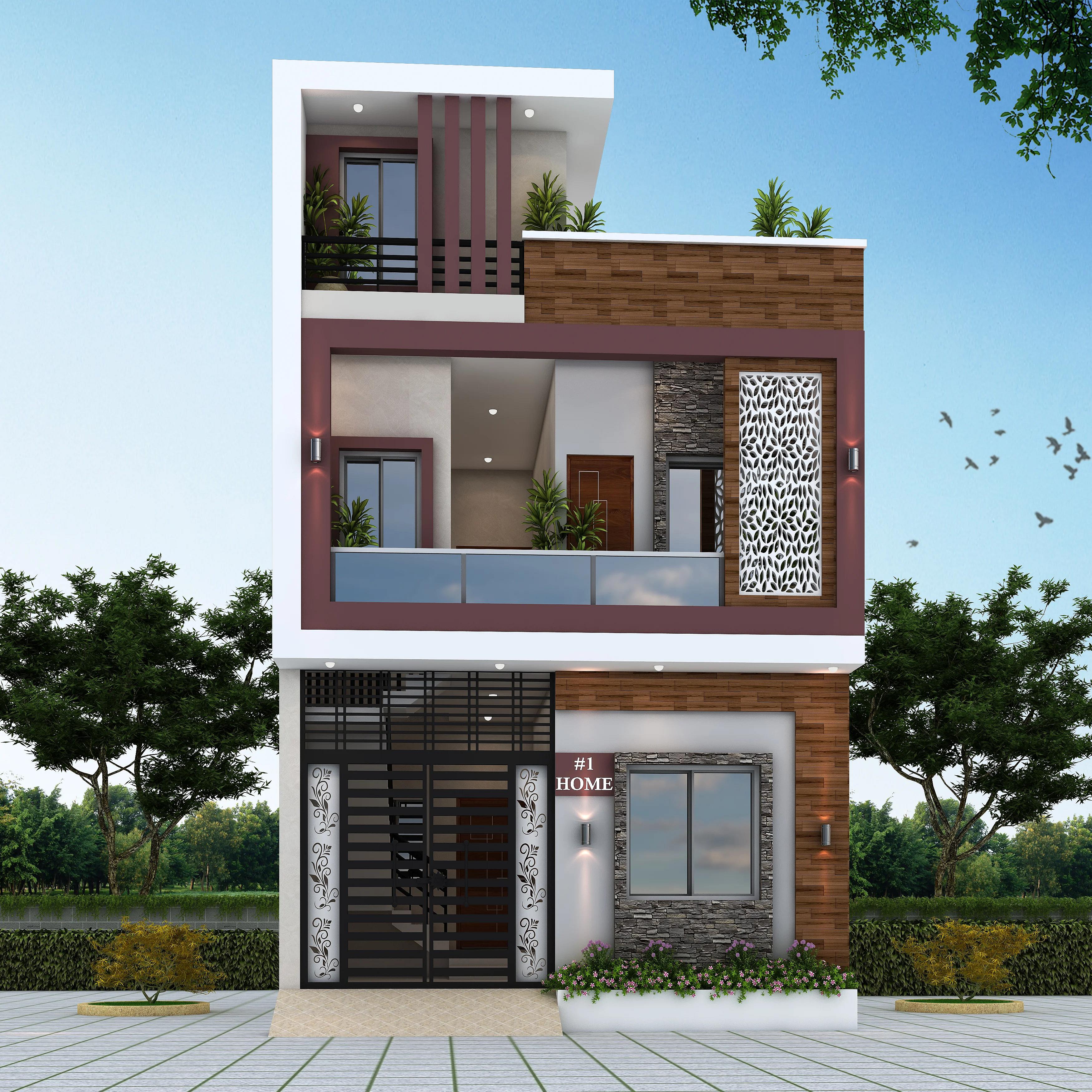 20X34 House Plan- 680 sq ft Residential House Design at Ghaziabad [UP]