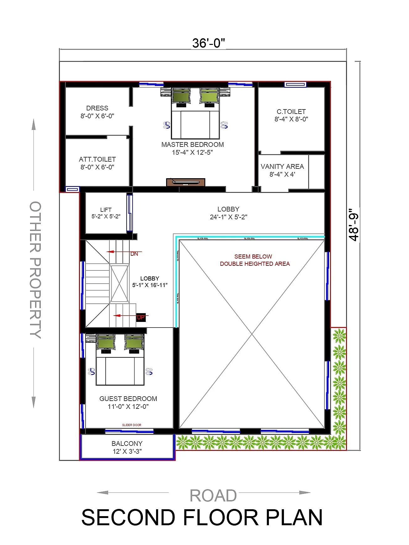 36X50 House With Office  Plan- 1800 sq ft Residential Cum Commercial House Design at Hyderabad [TG]