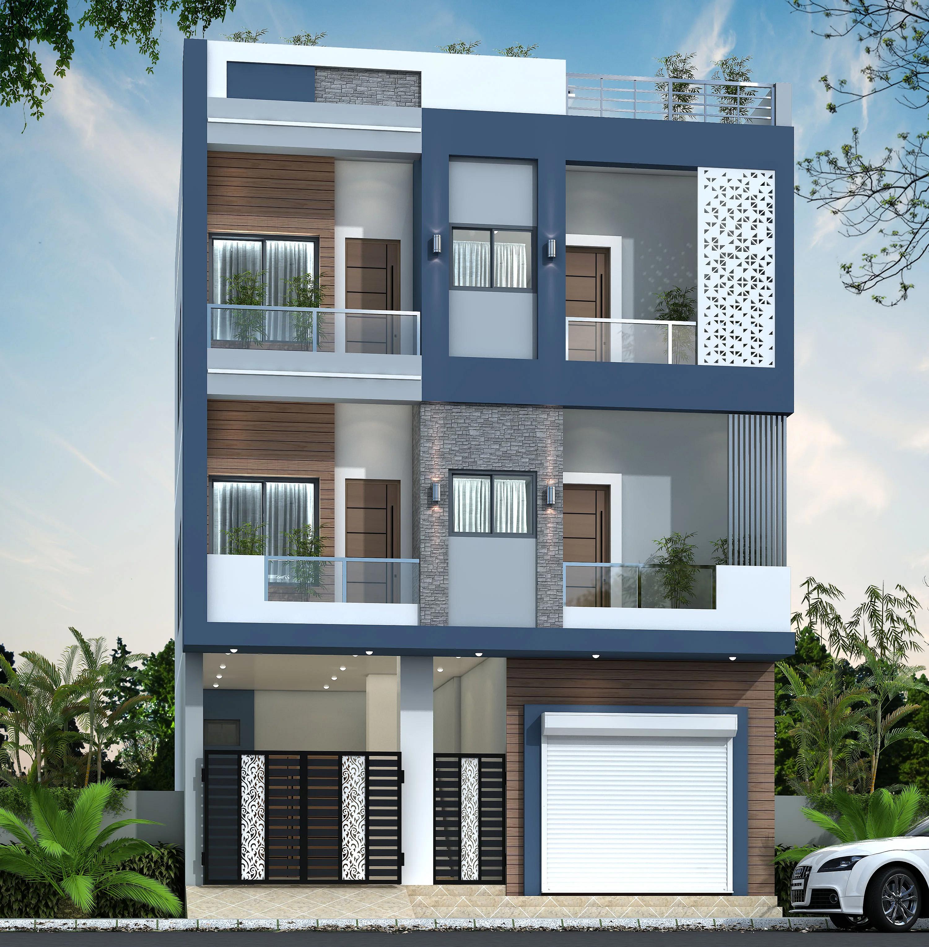 25X30 House With Shop Plan- 750 sqft Residential Cum Commercial House Design at Palampur [HP]