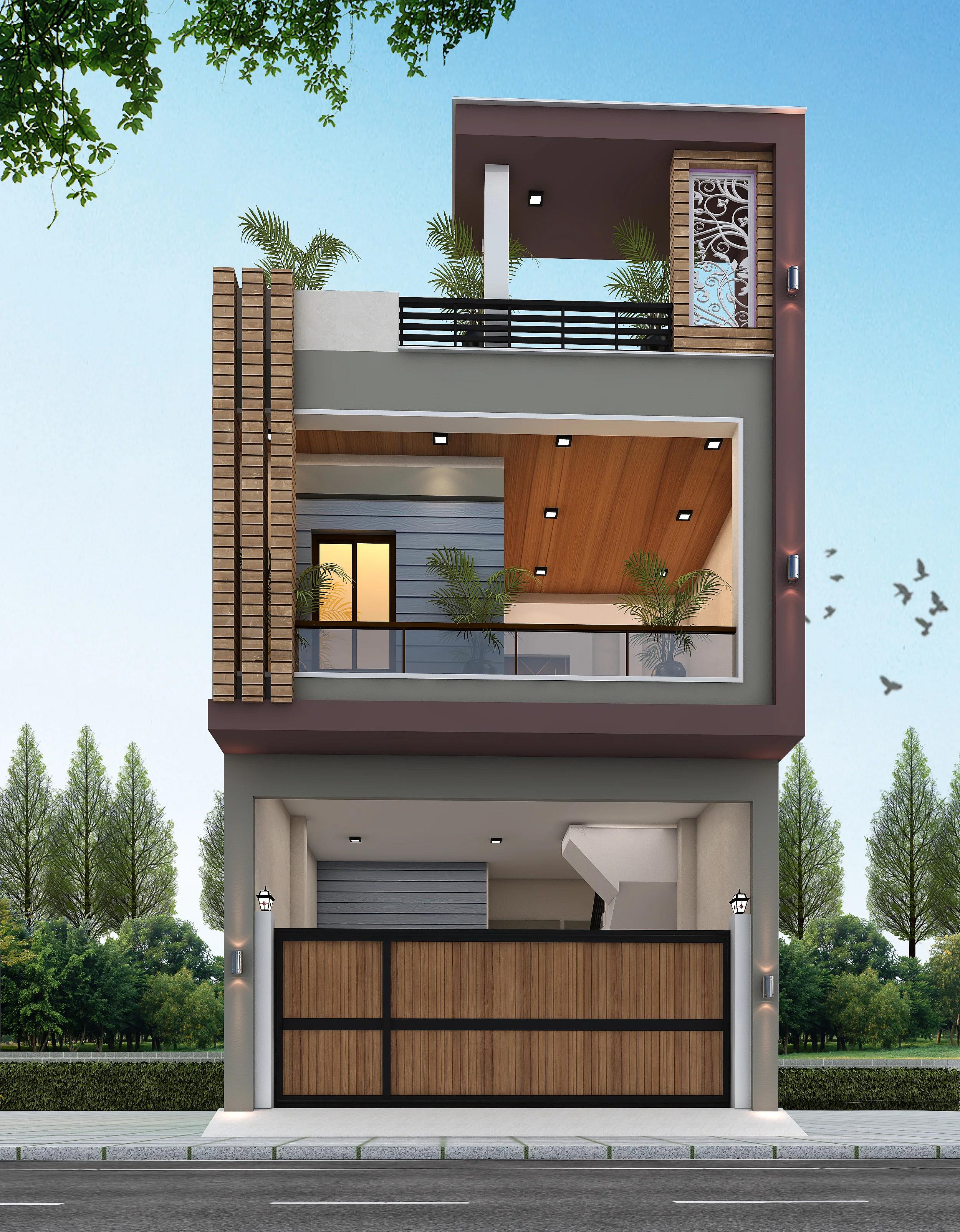 20X60 House Plan- 1200 sq ft Residential House Design at Saharsa thumbnail 1 — Project ID 7204
