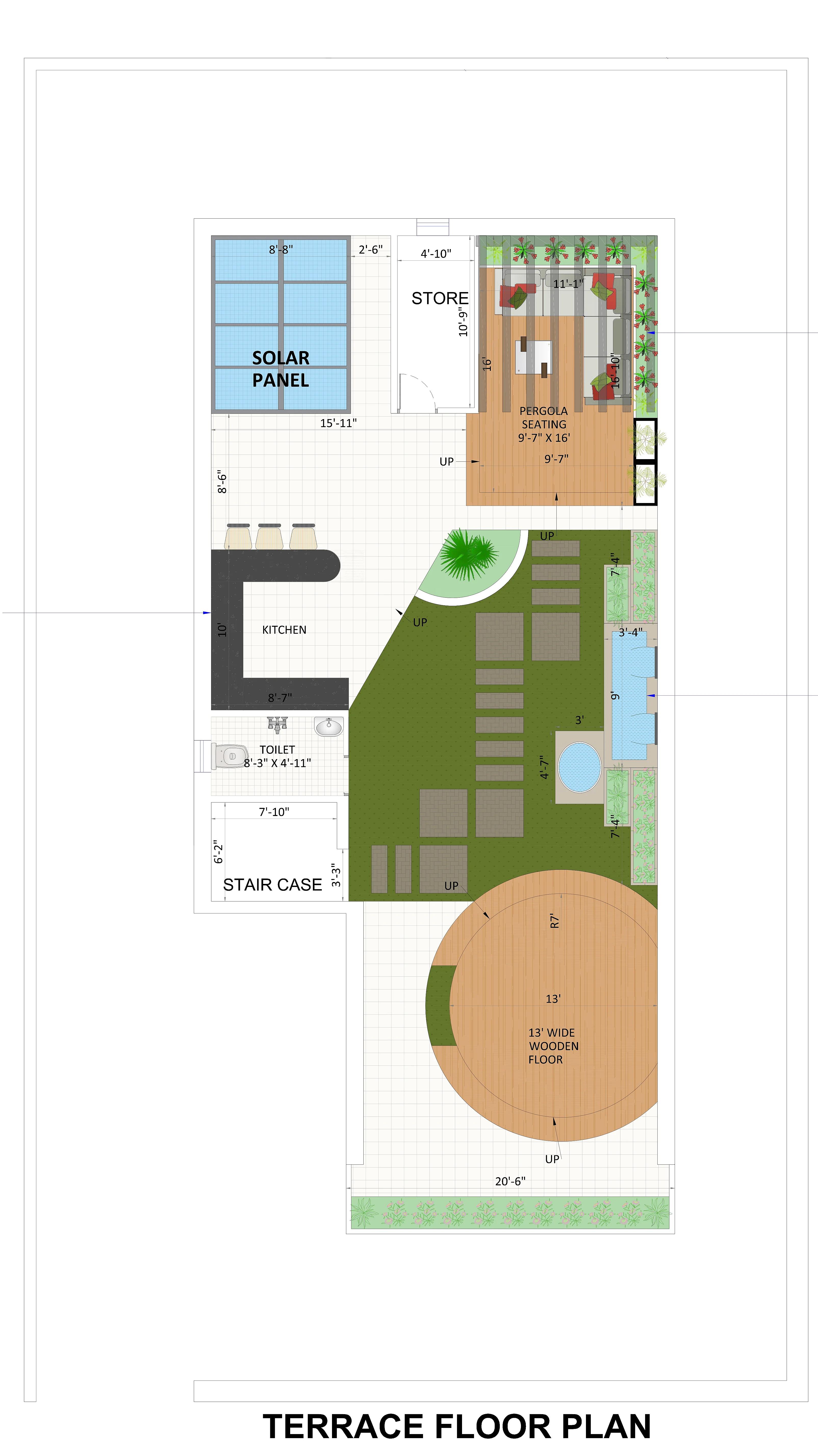 50X84 House plan- 4200 sqft Residential house design At Udaipur thumbnail 2 — Project ID 7206