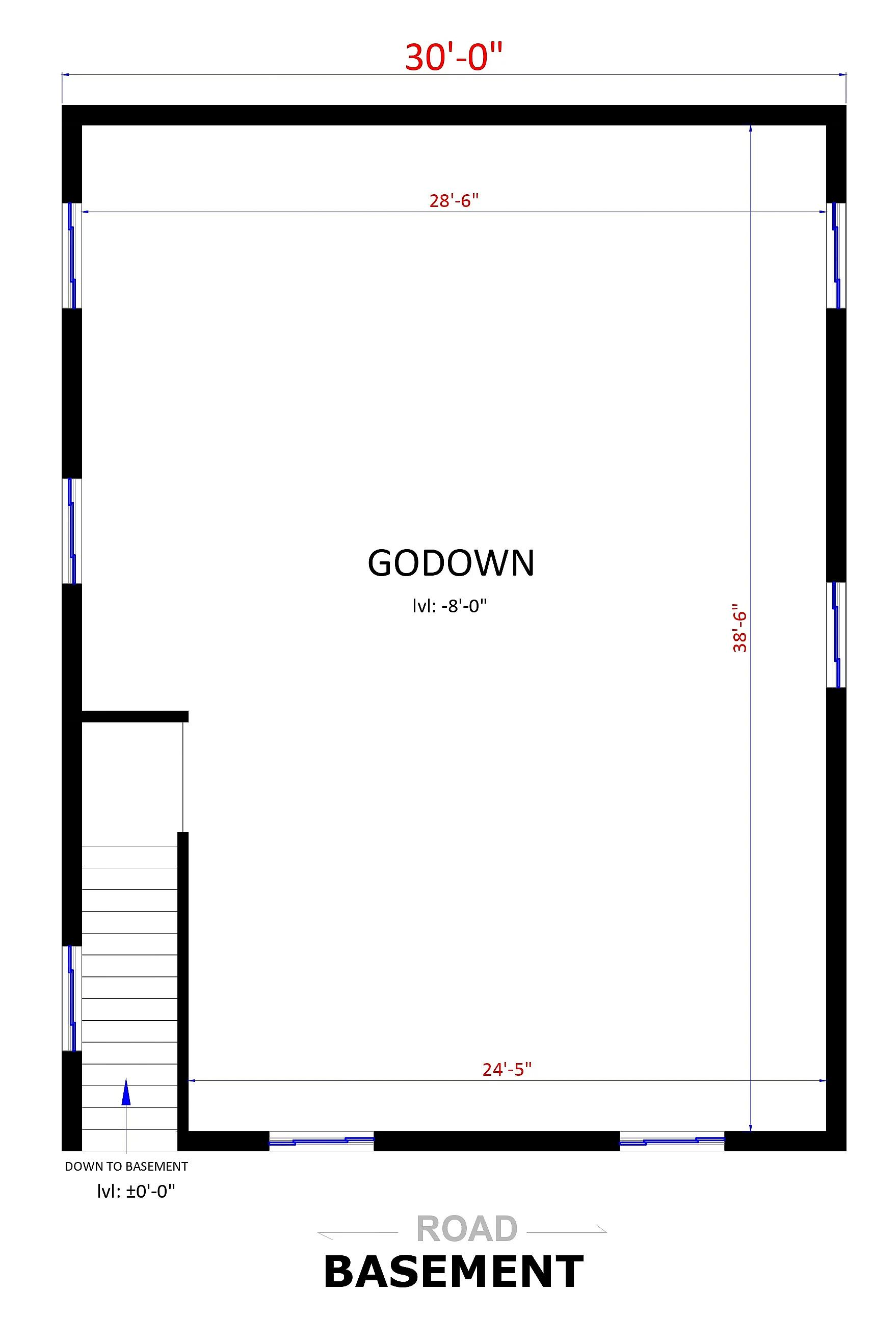 30X40 House With Shop Plan- 1200 sq ft Residential Cum Commercial House Design at Anuppur thumbnail 2 — Project ID 7209