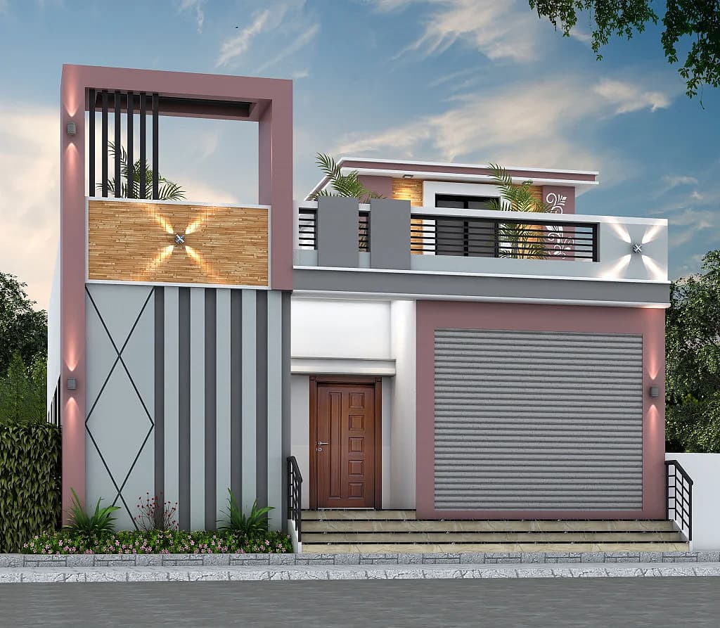 30X40 House With Shop Plan- 1200 sq ft Residential Cum Commercial House Design at Anuppur [MP]