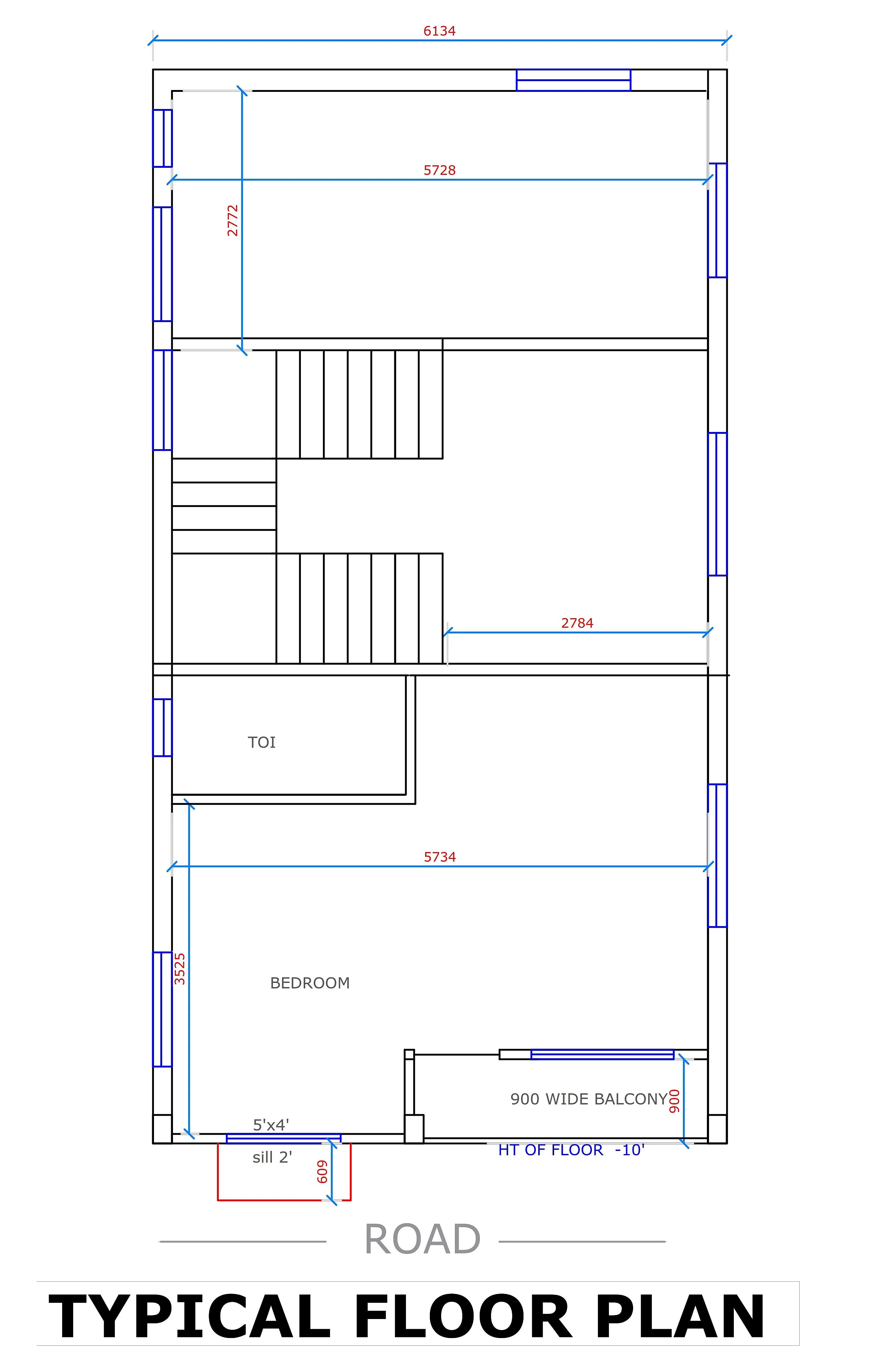 20X40 House Plan- 800 sq ft Residential House Design at Kolkata thumbnail 2 — Project ID 7211
