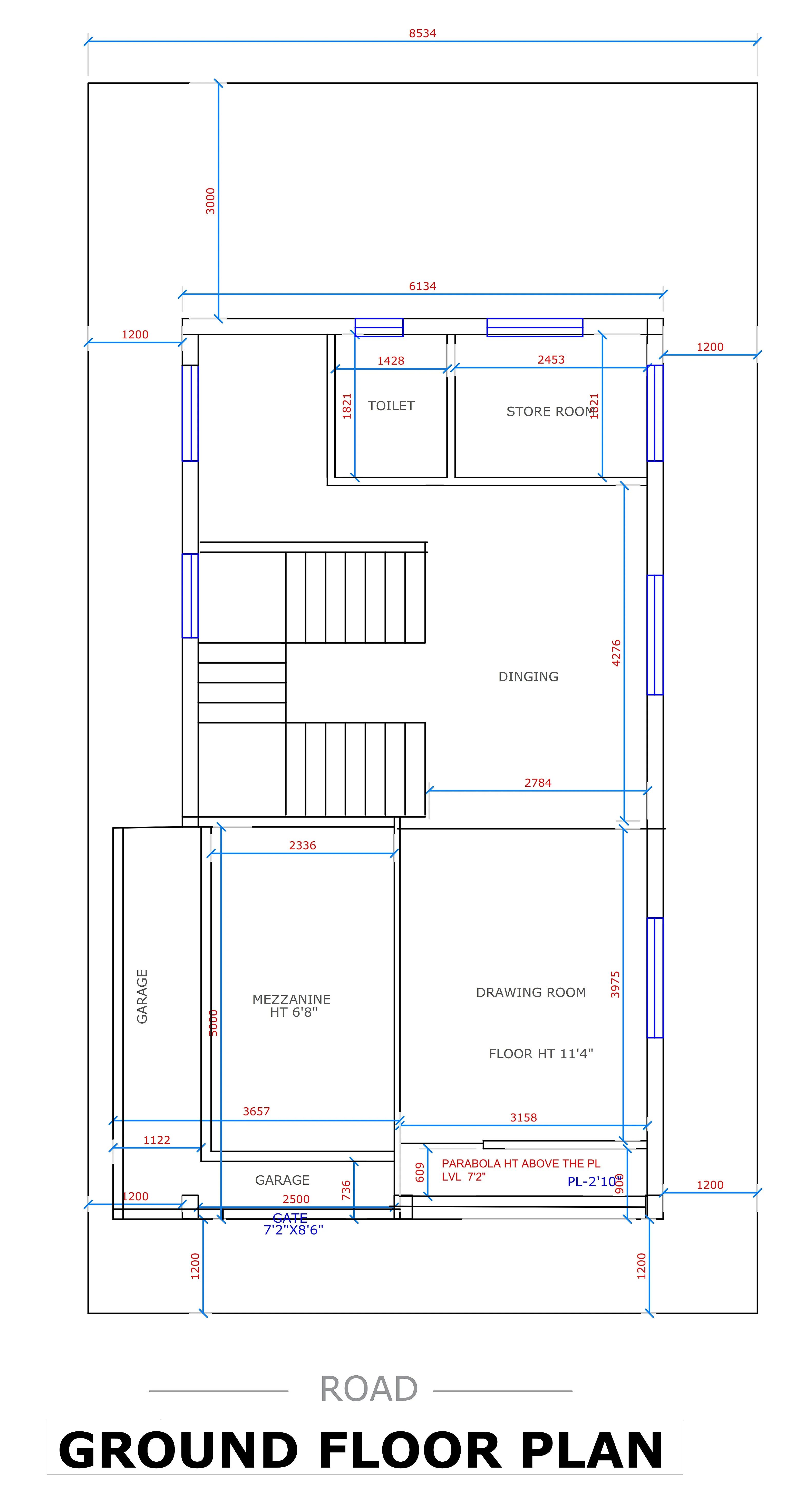 20X40 House Plan- 800 sq ft Residential House Design at Kolkata thumbnail 3 — Project ID 7211