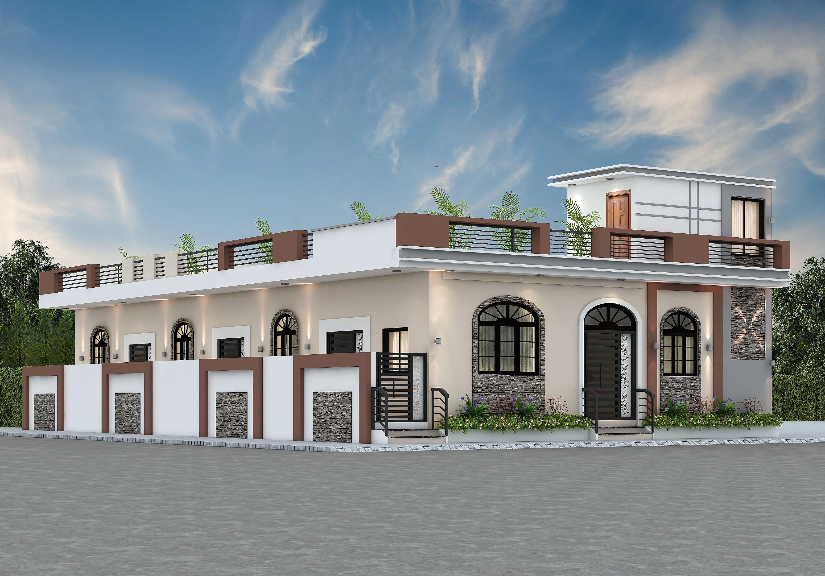35X65 House Plan- 2275 sq ft Residential Cum Commercial House Design at Darbhanga [BR]