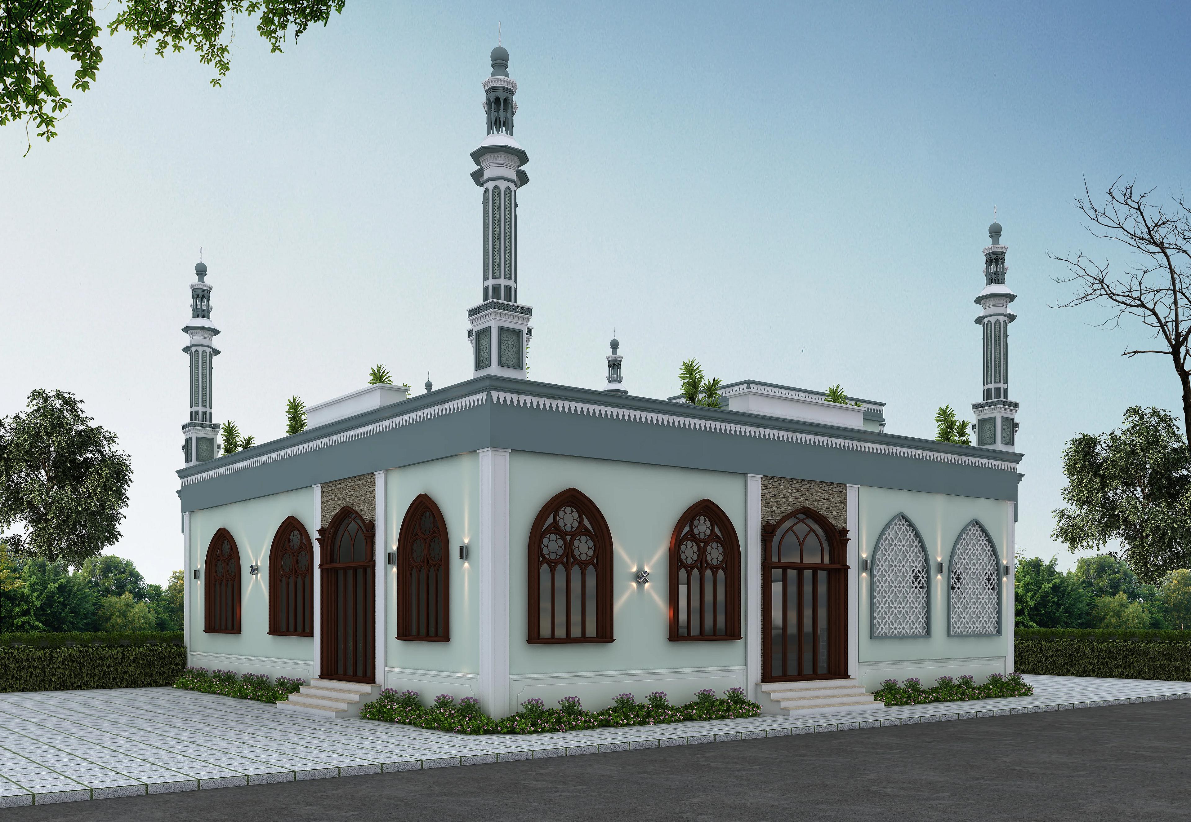 50X50 Masjid Plan- 2500 sq ft Religious House Design at Araria — photo 1 — Project ID 7233
