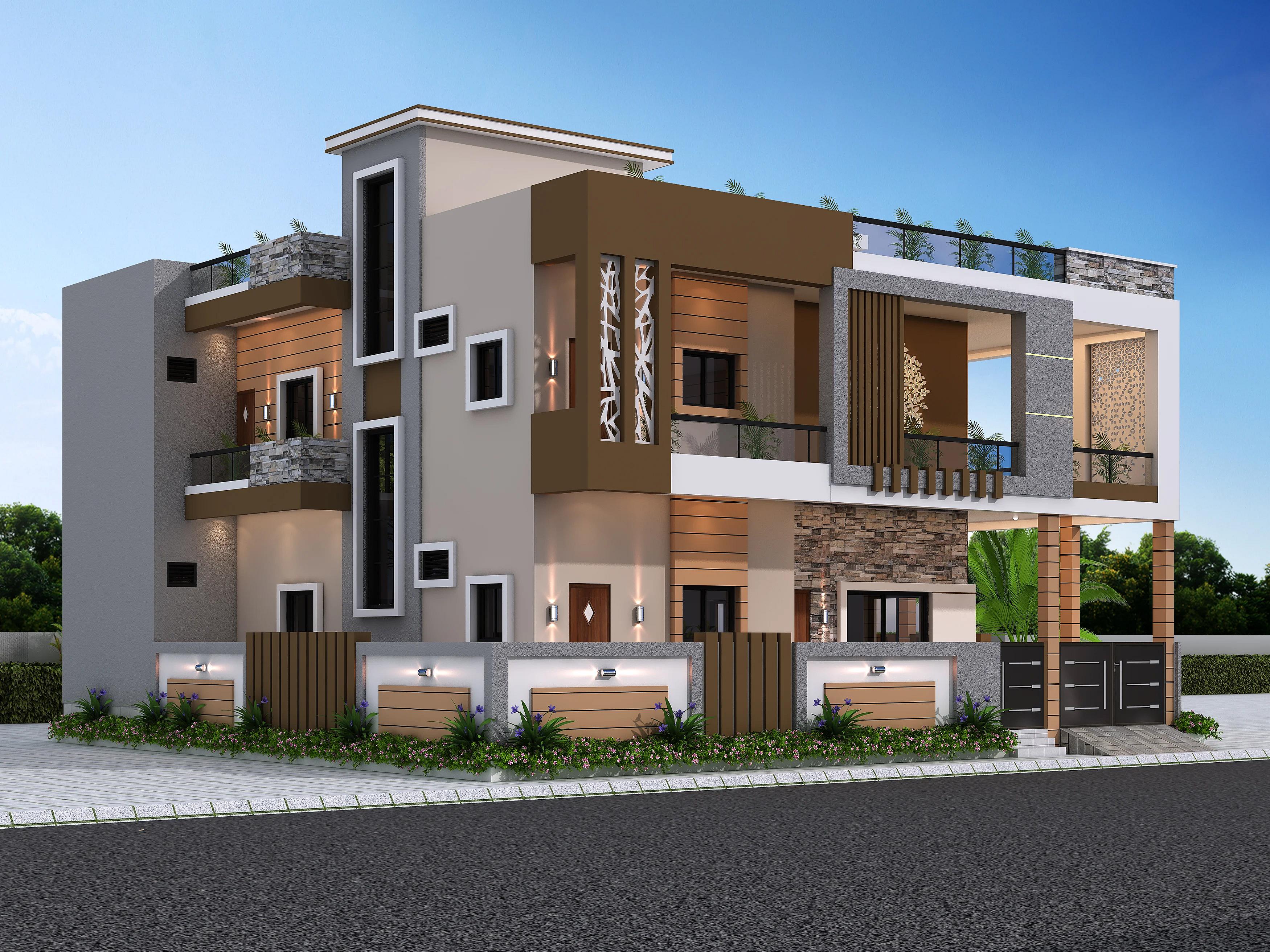 50X50 House Plan- 2500 sq ft Residential House Design at Agra [MP]