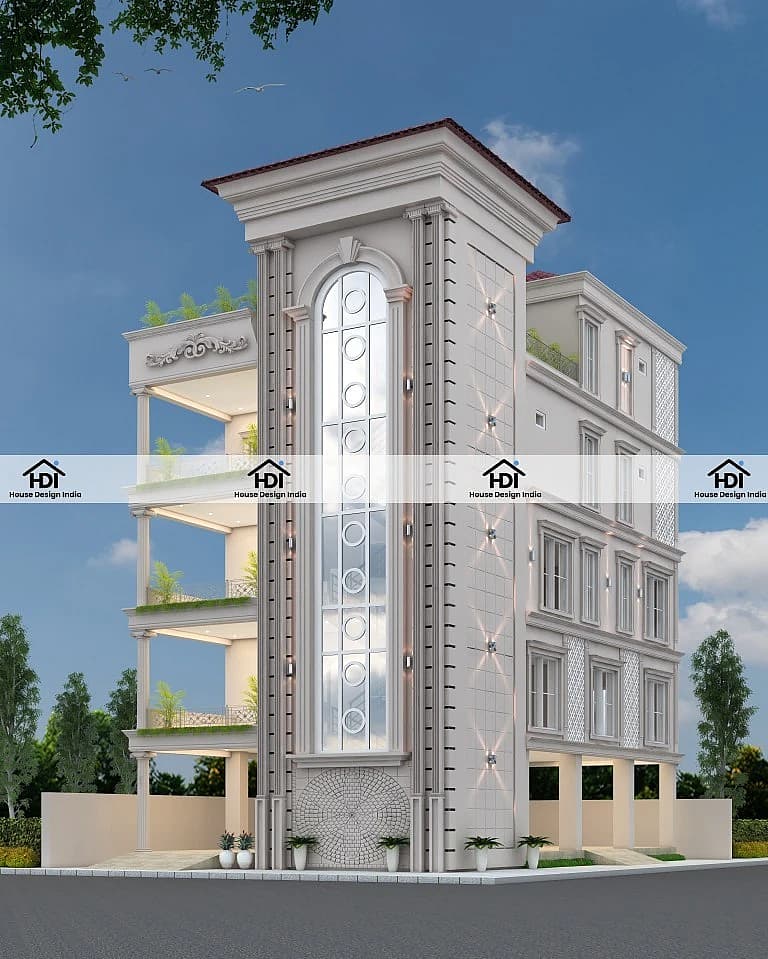 30X60 Commercial Hall With Residential House plan- 1800 sqft Residential Cum Commercial house design At Hyderabad  [TL]