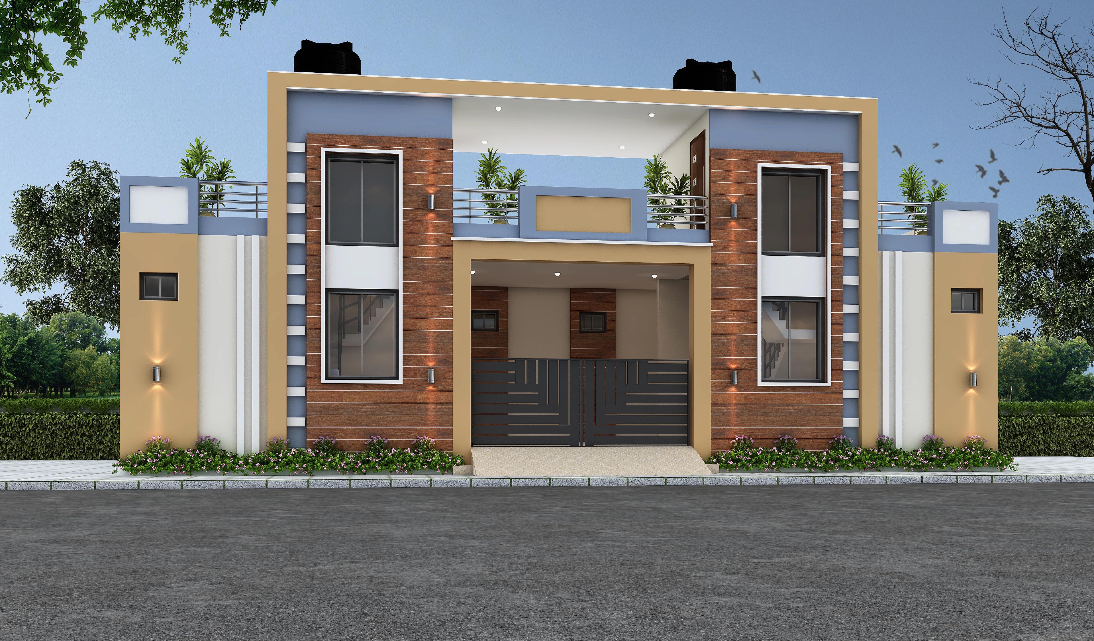 50X50 House plan- 2500 sqft Residential house design At Bilaspur thumbnail 1 — Project ID 7280