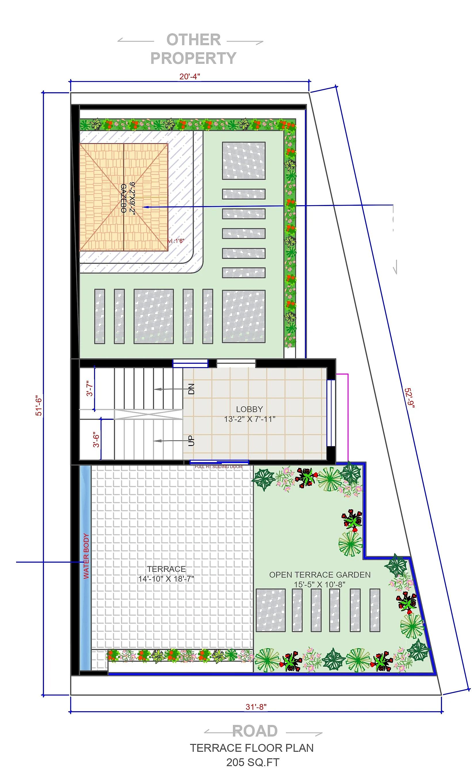 50X30 House Plan- 1500 sq ft Residential House Design at Ahmadabad thumbnail 2 — Project ID 7289