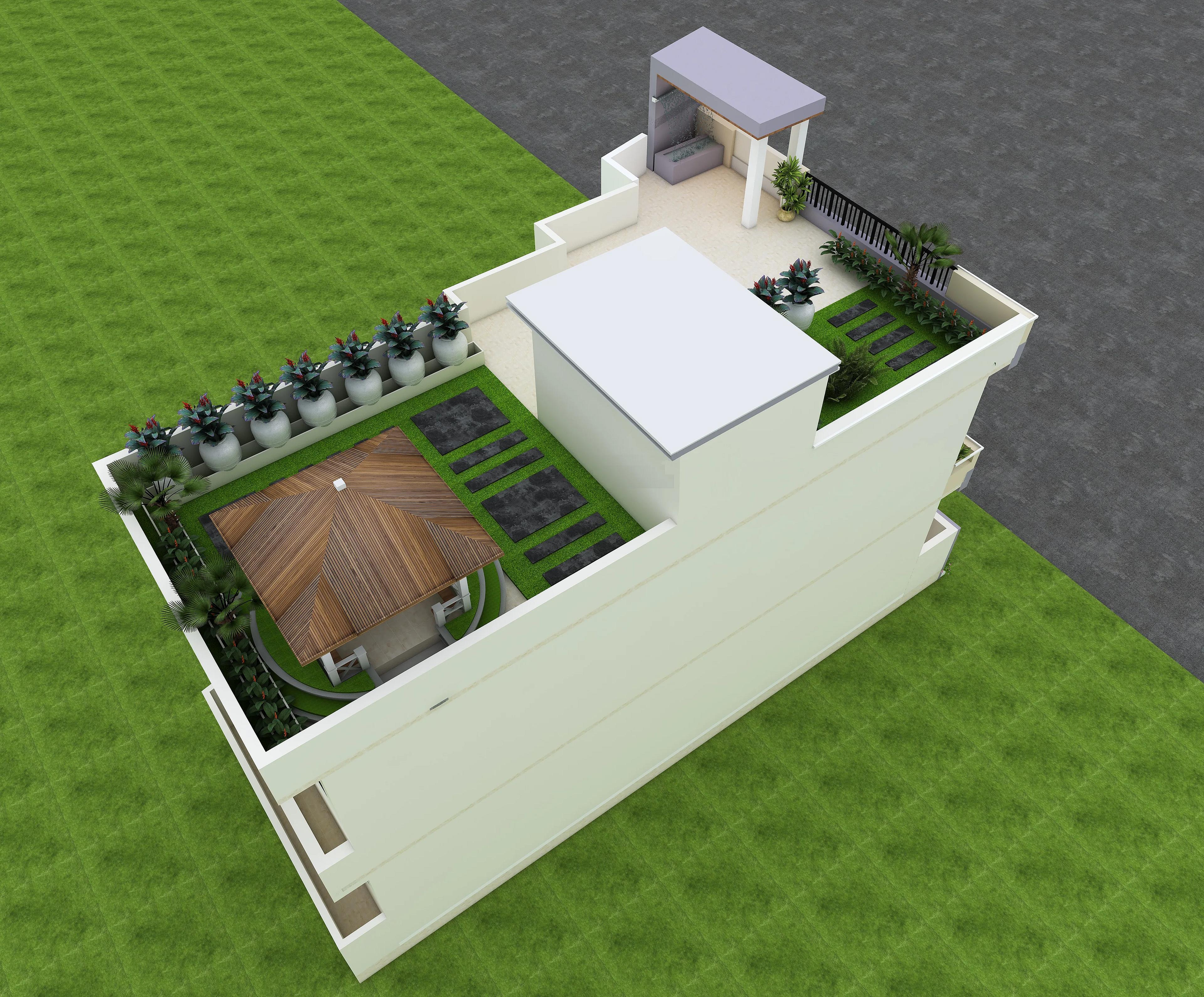 50X30 House Plan- 1500 sq ft Residential House Design at Ahmadabad thumbnail 5 — Project ID 7289