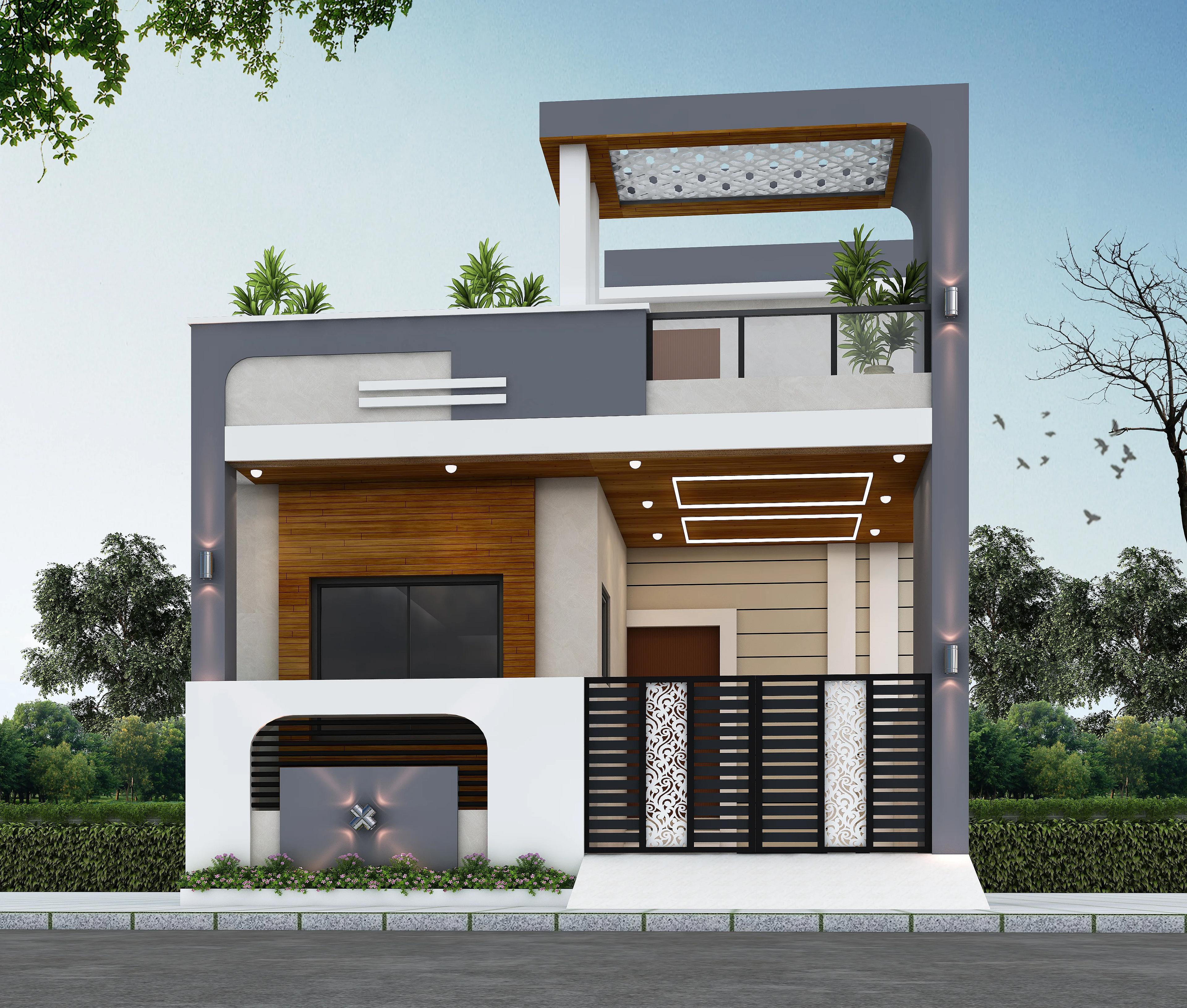 22X40 House Plan- 880 sq ft Residential House Design at Indore [MP]