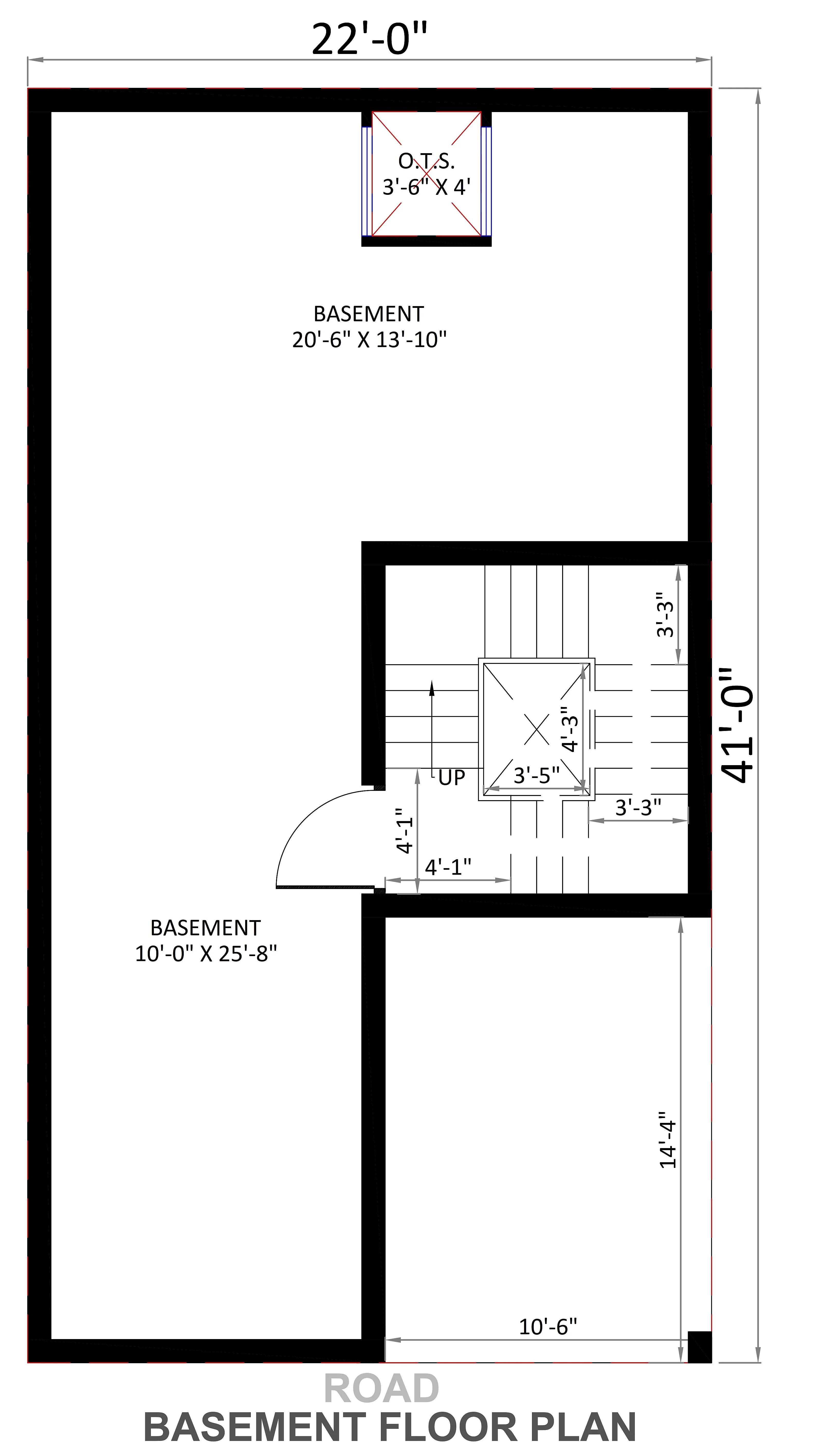 22X40 House Plan- 880 sq ft Residential House Design at Indore thumbnail 3 — Project ID 7304