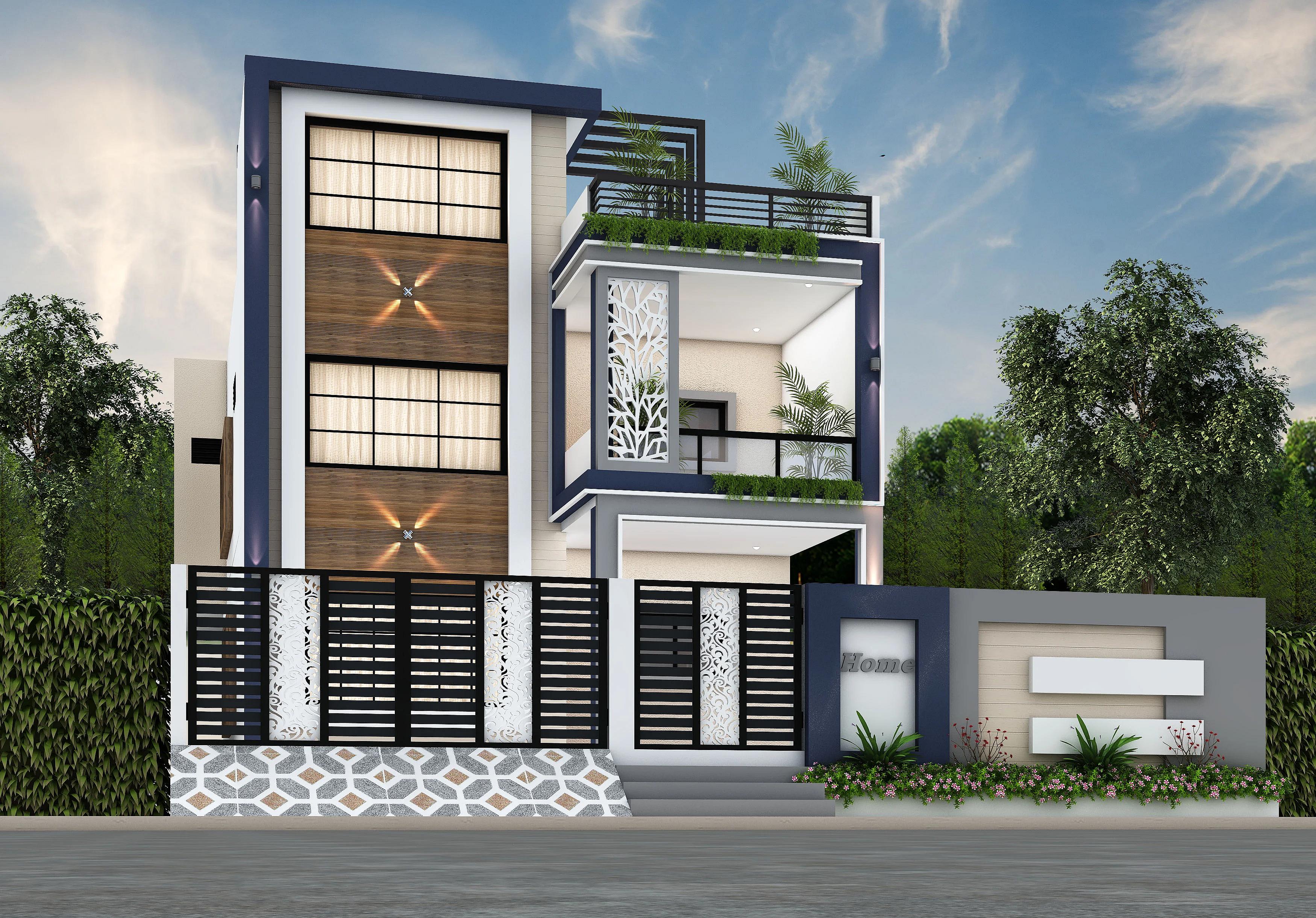 28X70 House plan- 1960 sqft Residential house design At Hooghly