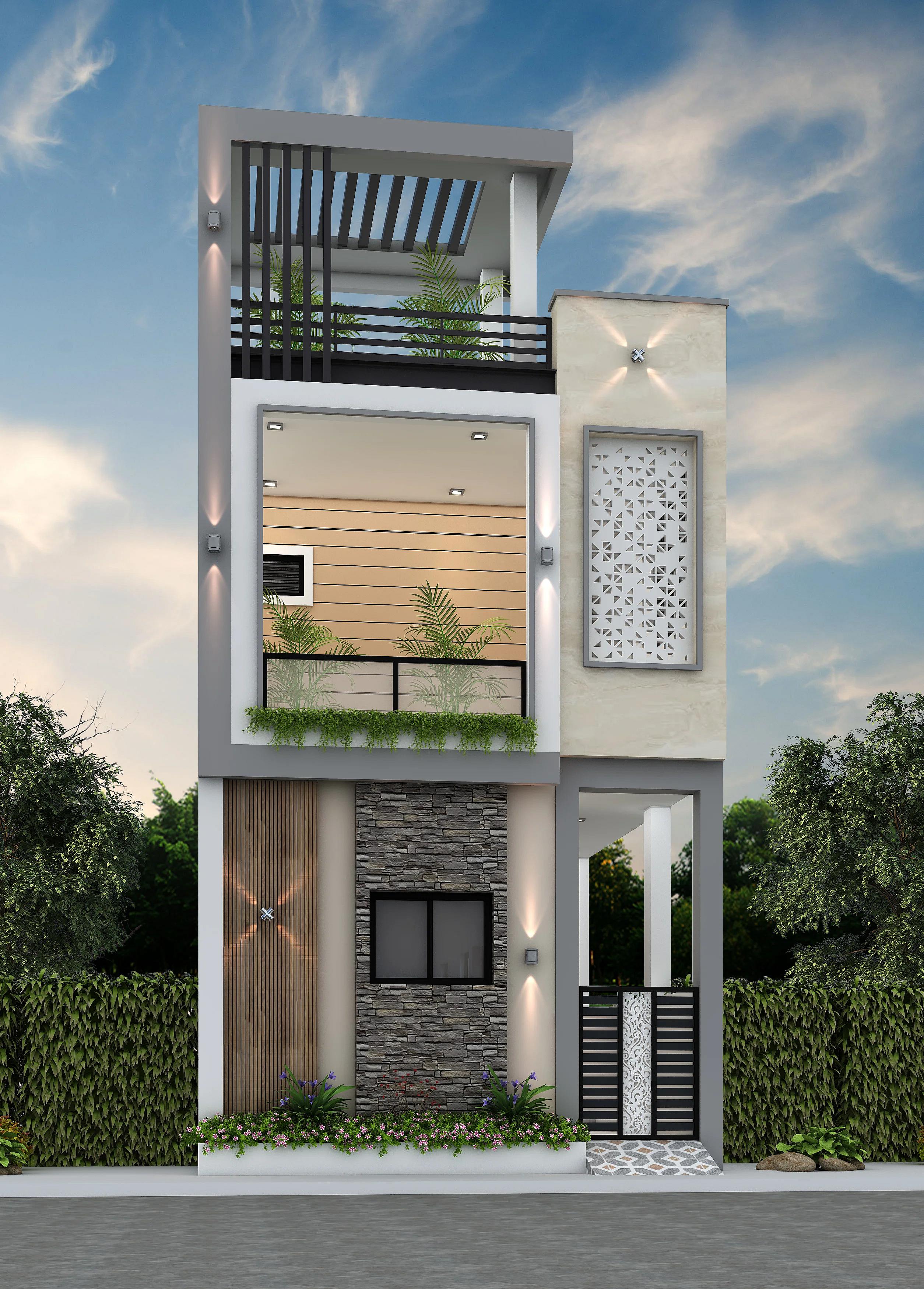 17X43 House plan- 731 sqft Residential house design At Kuppam [AP]
