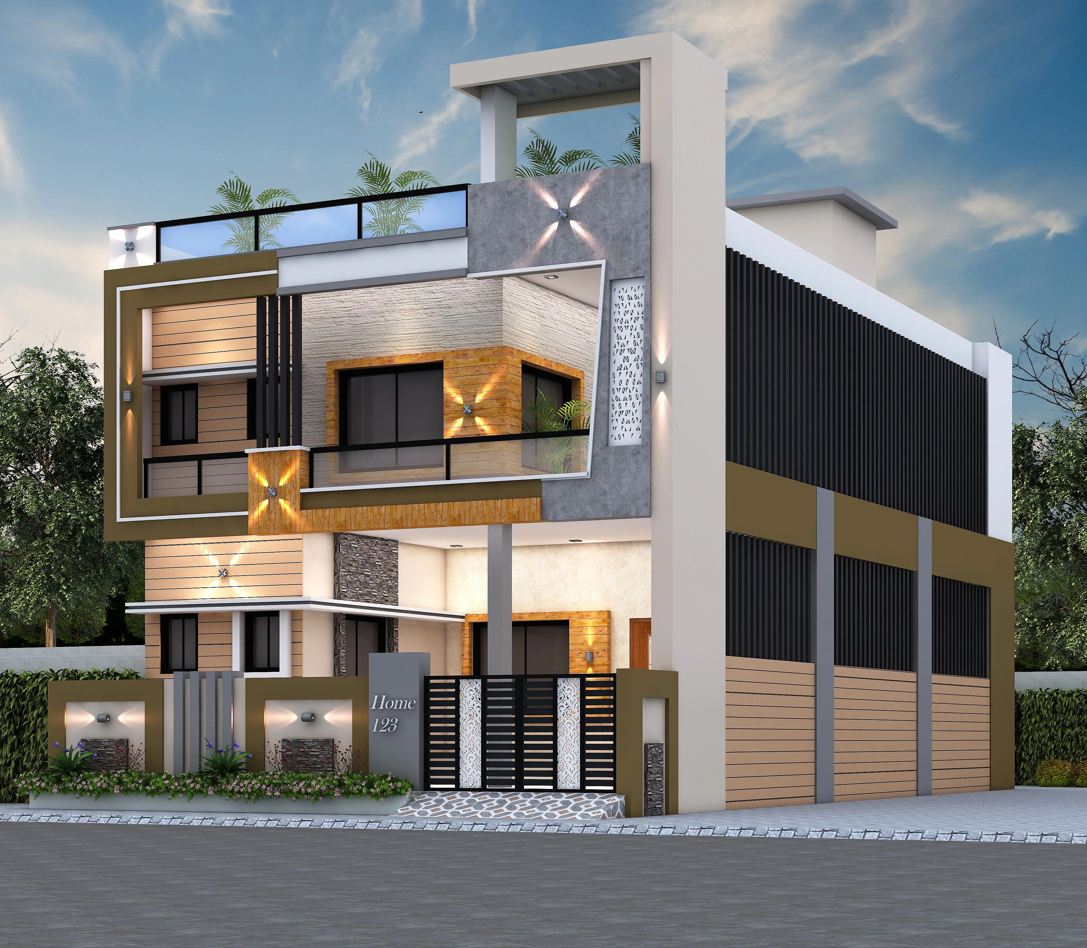 30X60 House Plan- 1800 sq ft Residential House Design At Lucknow [UP]