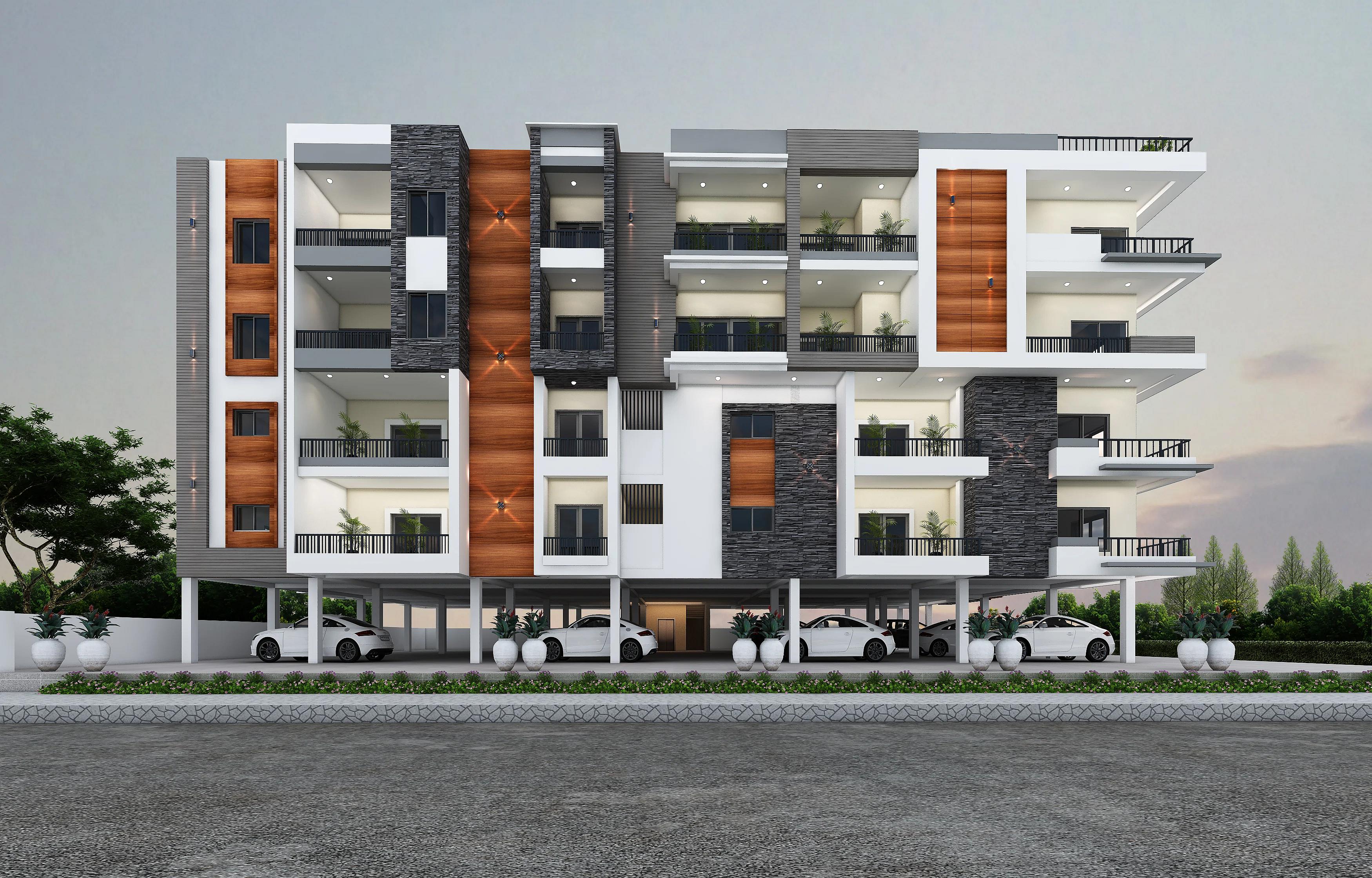 75X100 Multi storey Apartment Plan- 7500 sq ft Commercial House Design at Juba {South Sudan} thumbnail 1 — Project ID 7350