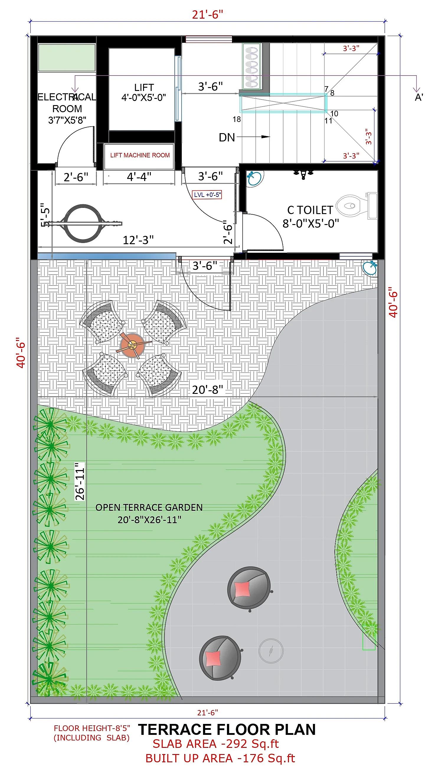 18X37 House With Shop plan- 666 sqft Residential Cum Commercial house design At Ahmednagar thumbnail 2 — Project ID 7359