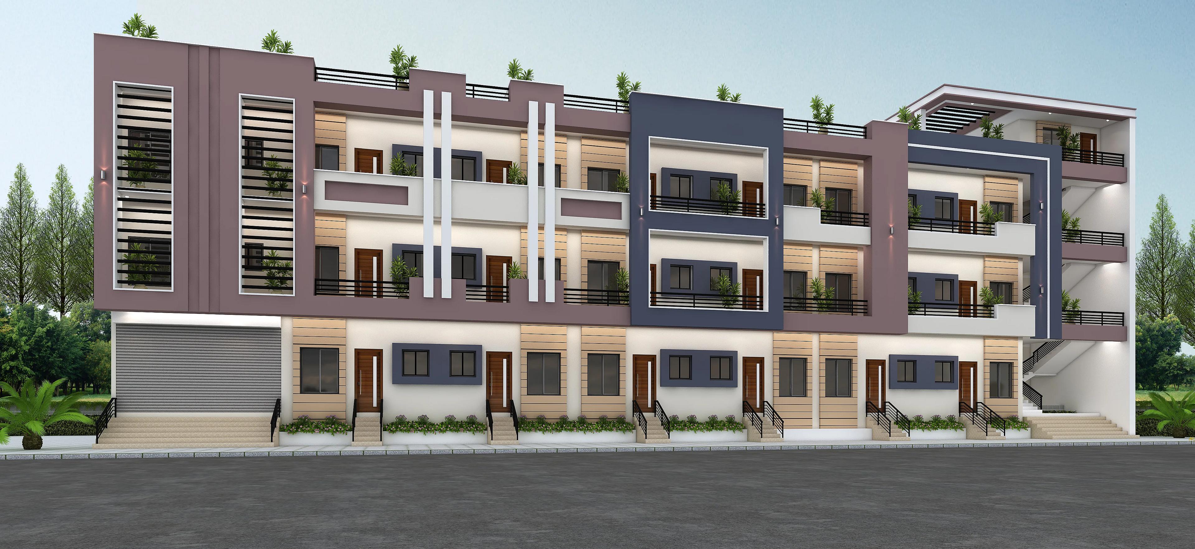 126X16 Hotel plan- 2016 sqft Commercial house design At Noida — photo 1 — Project ID 7362