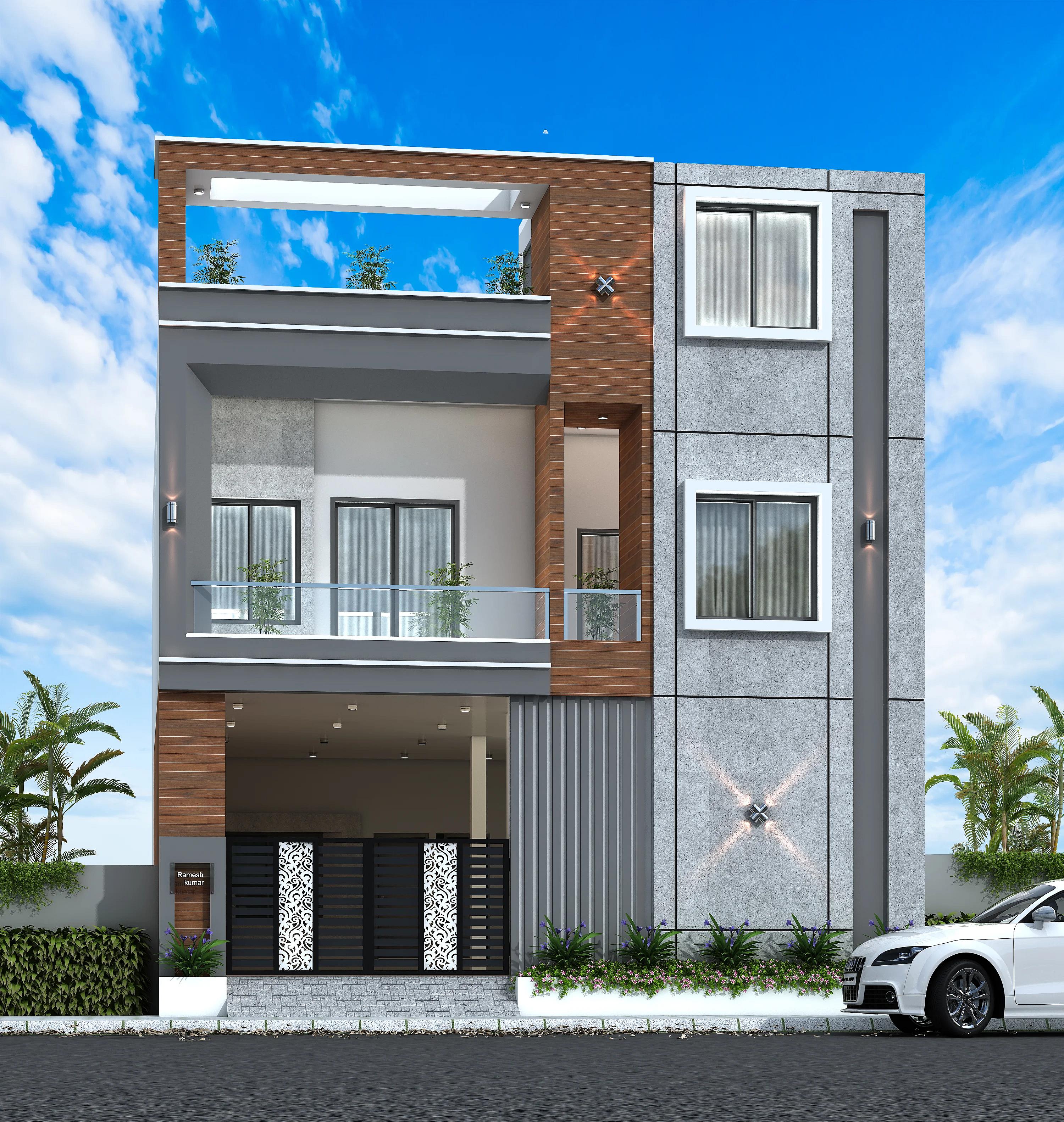 30X58 House plan- 1740 sqft Residential house design At Alwar — photo 1 — Project ID 7371