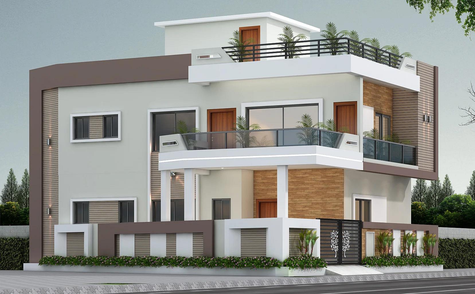 46X50 House Plan- 2300 sq ft Residential House Design at Ujjain [MP]