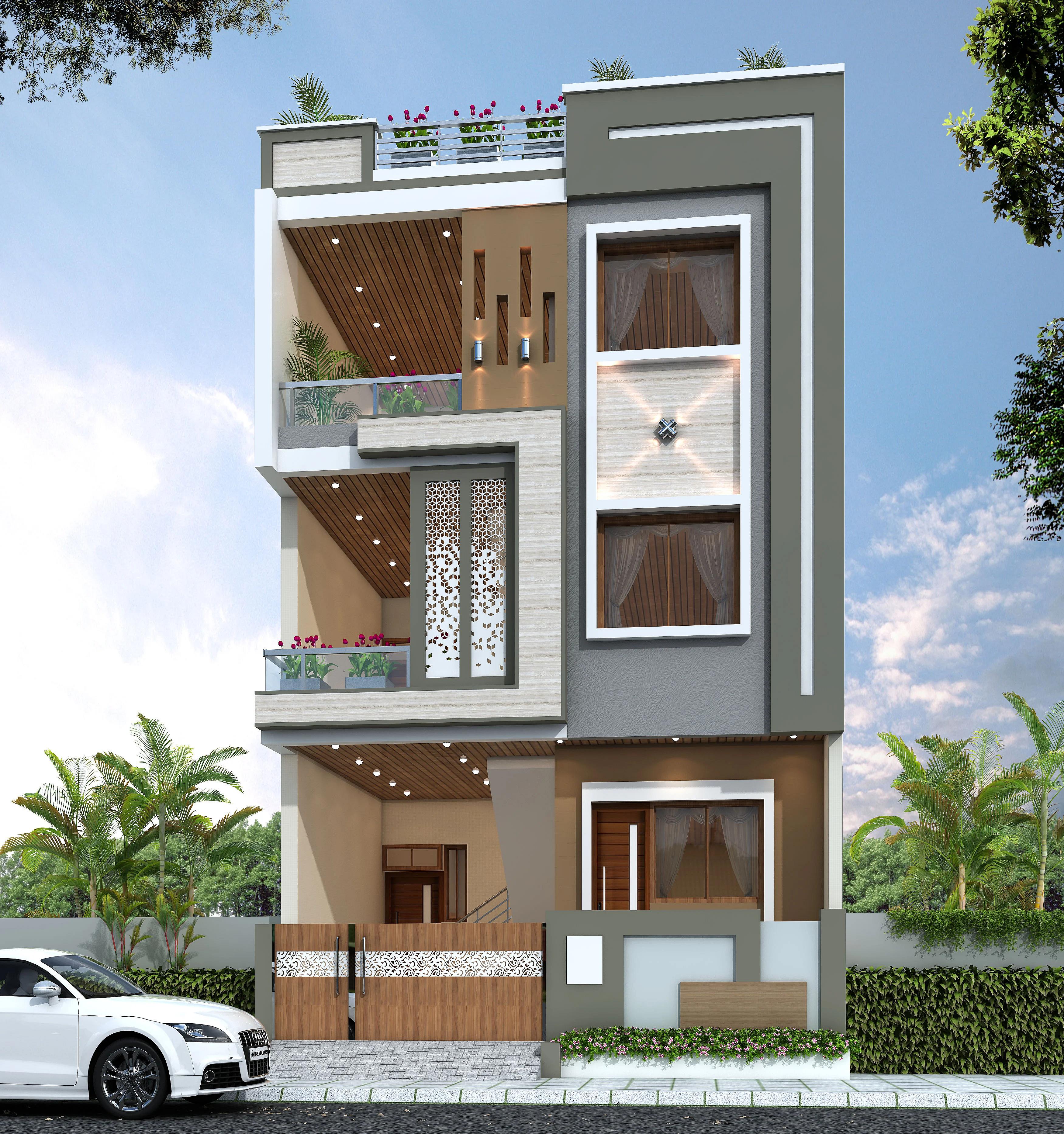 25X50 Residential House with Rental House Plan- 1250 sq ft Residential Cum Commercial House Design at Jaipur [RJ]