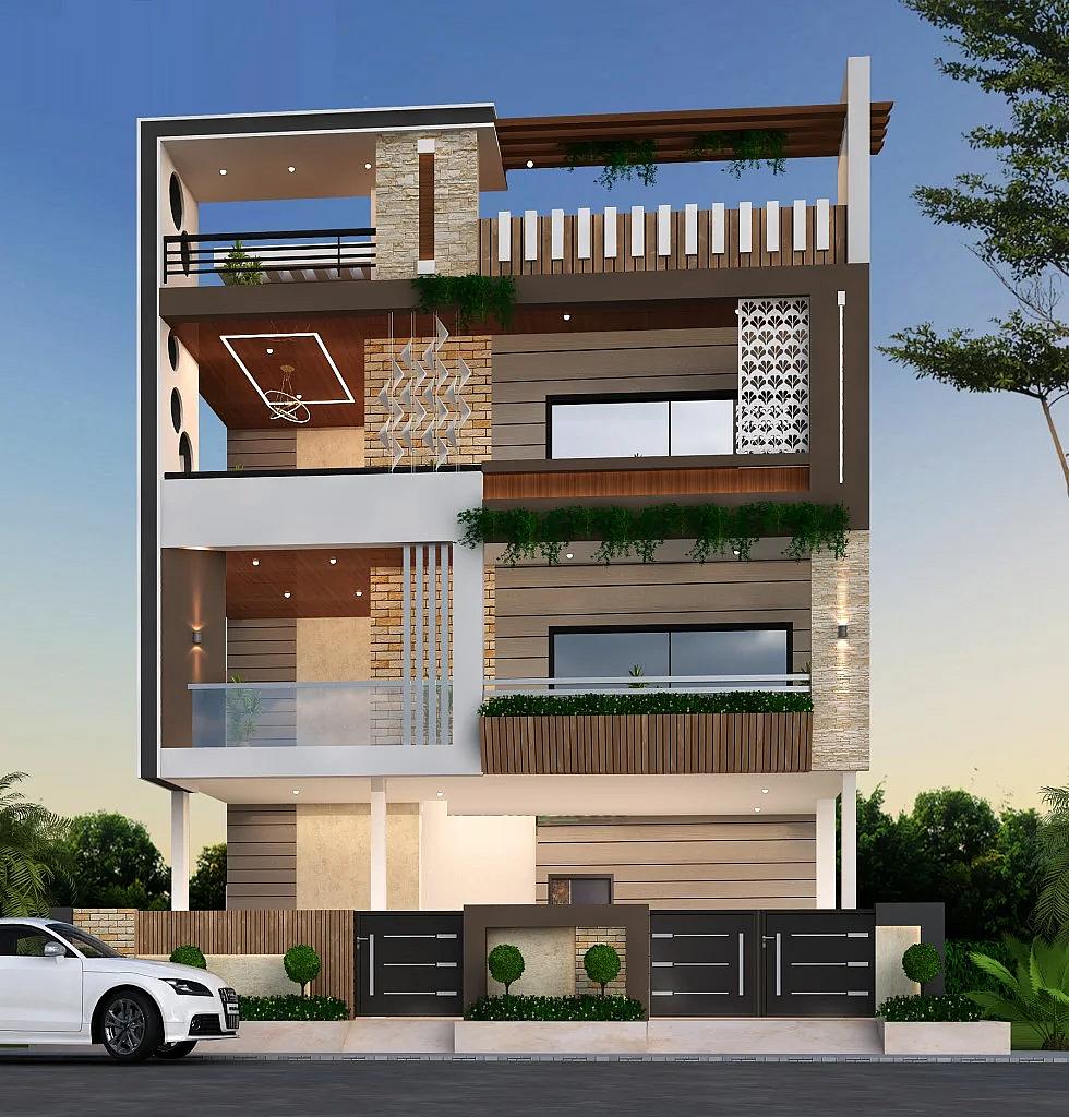 40X60 House Plan- 2400 sq ft Residential House Design at Angul [MP]