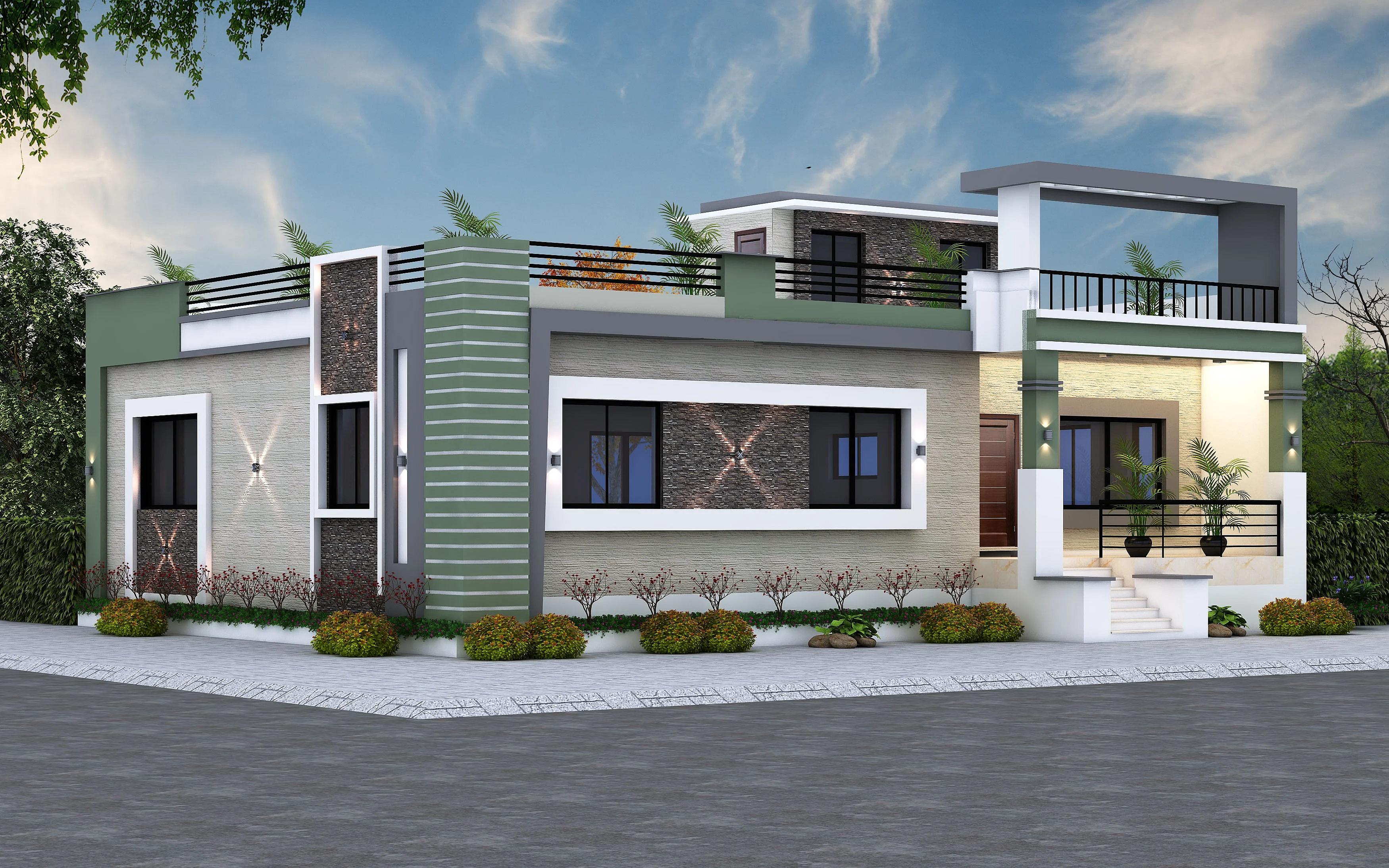 58X65 House Plan- 3770 sq ft Residential House Design at Imphal thumbnail 1 — Project ID 7386